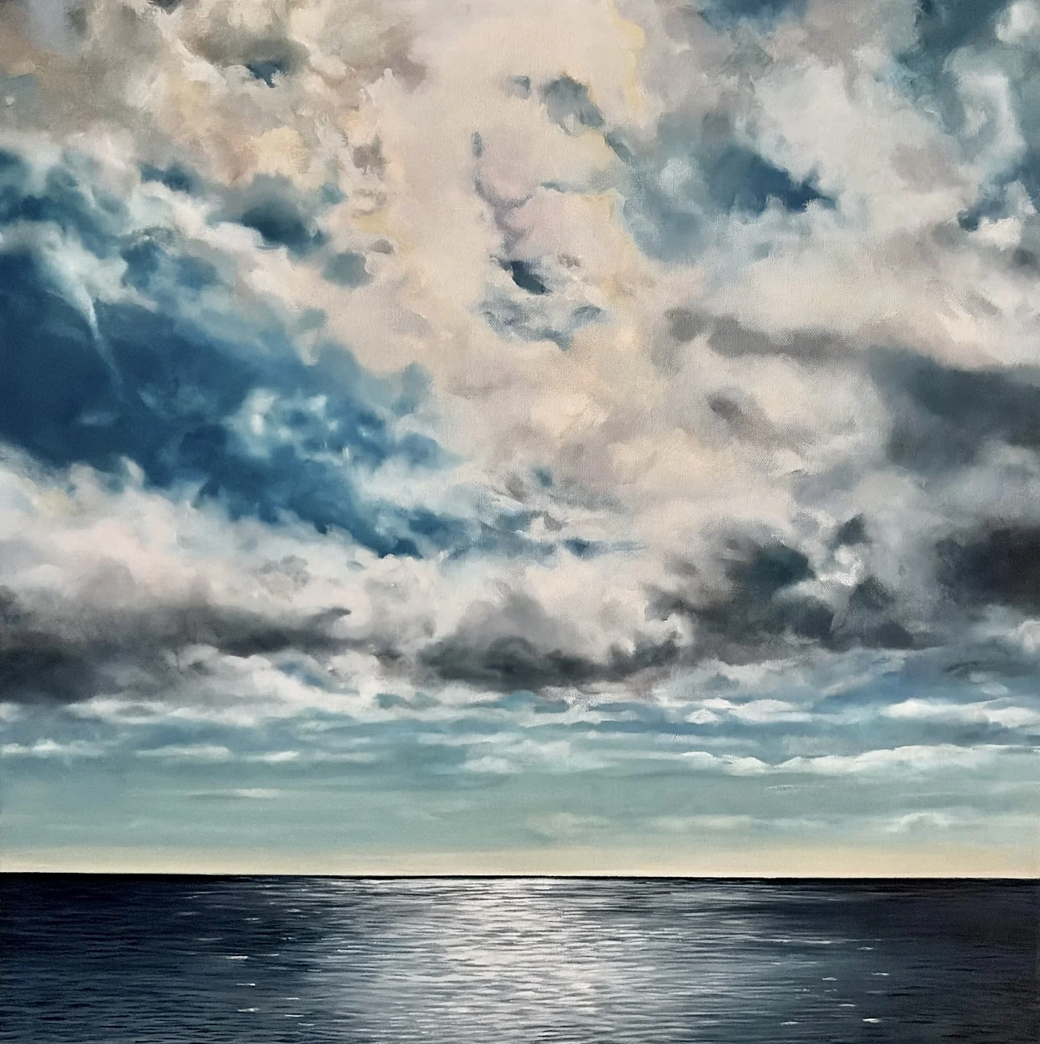 Landscape in oil by Jane Lucchino