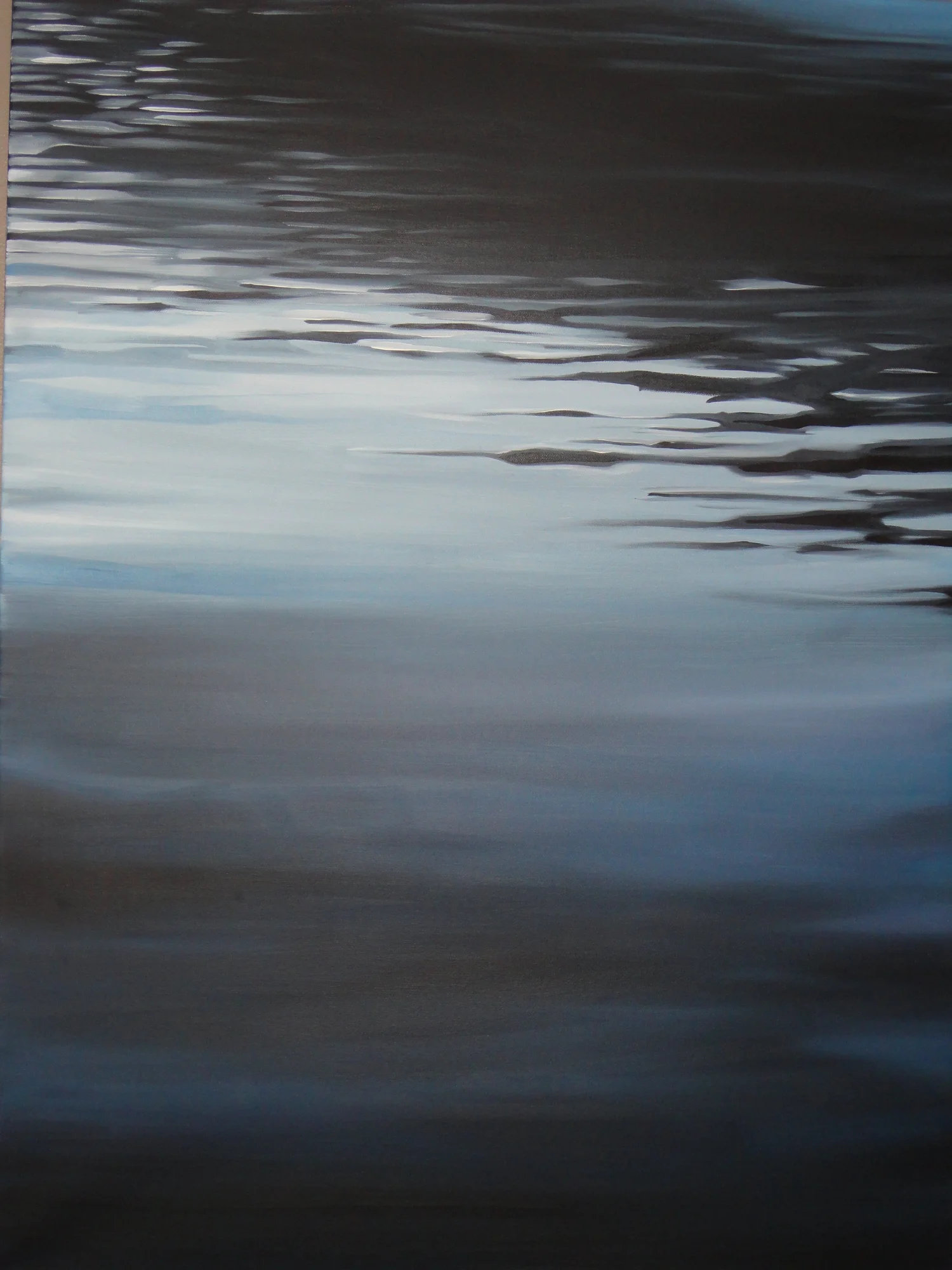 Landscape in oil by Jane Lucchino
