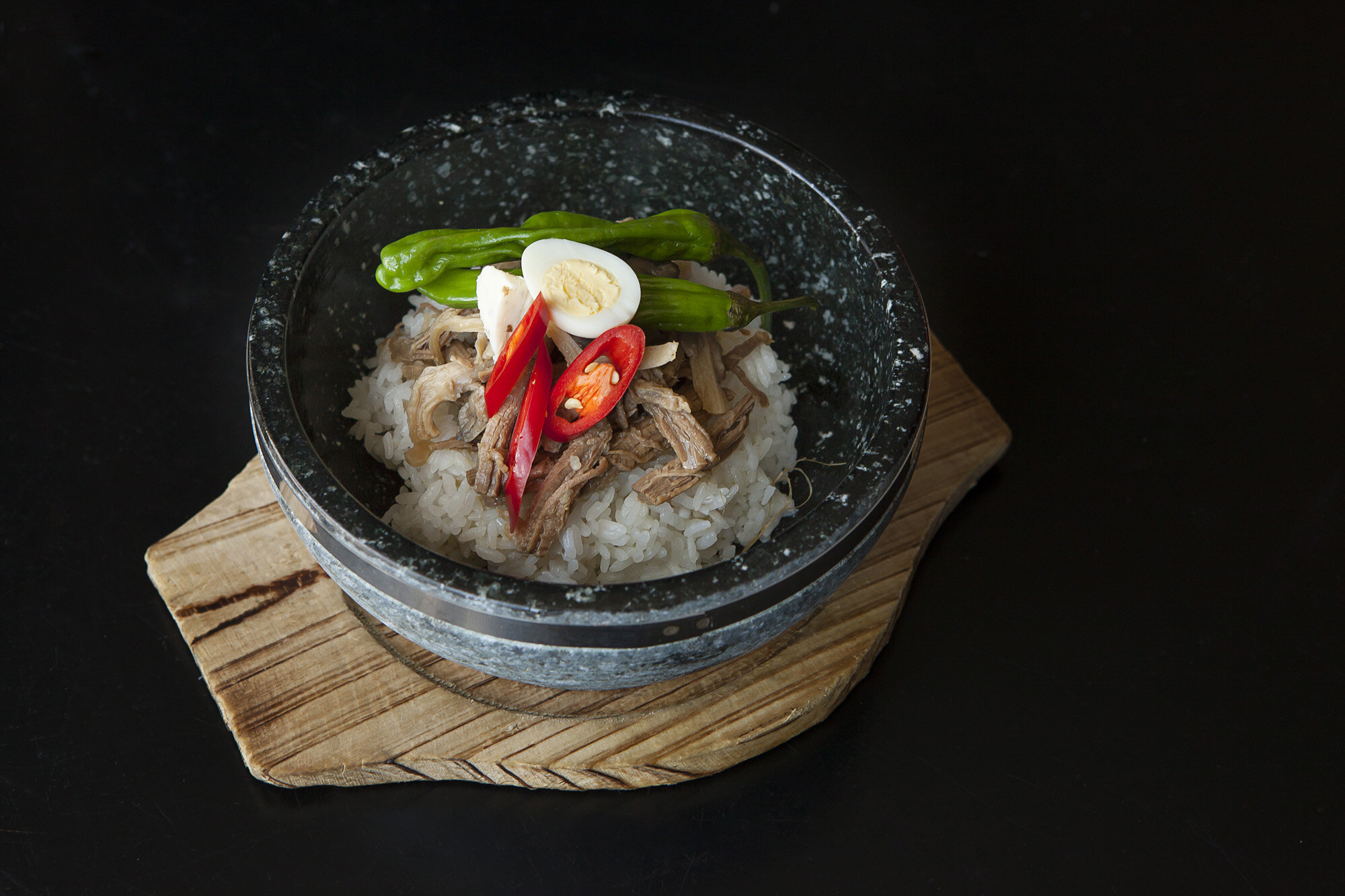 stone bowl bibimbap with brisket and truffle butter.jpg