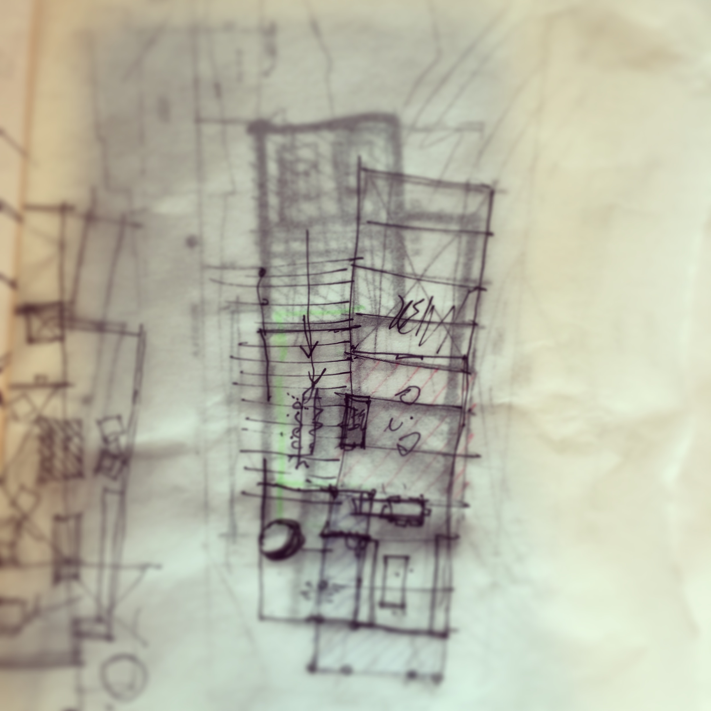 Initial Concept Sketch - Copper Mountain Residence