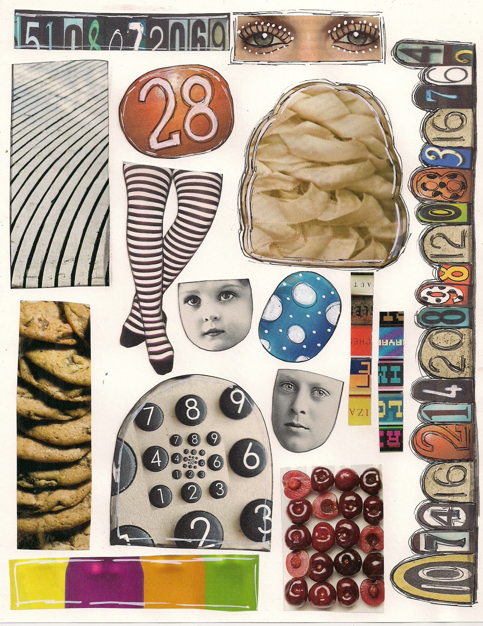 This moodboard from Flickr was created by angellea . It's CC2.0, so I’m legally required to tell you or she can kick my butt (in the court of law). It also includes photos from users procsilas, psd, and lrargerich , so angellea was required to credit those photographers when she posted this to Flickr.