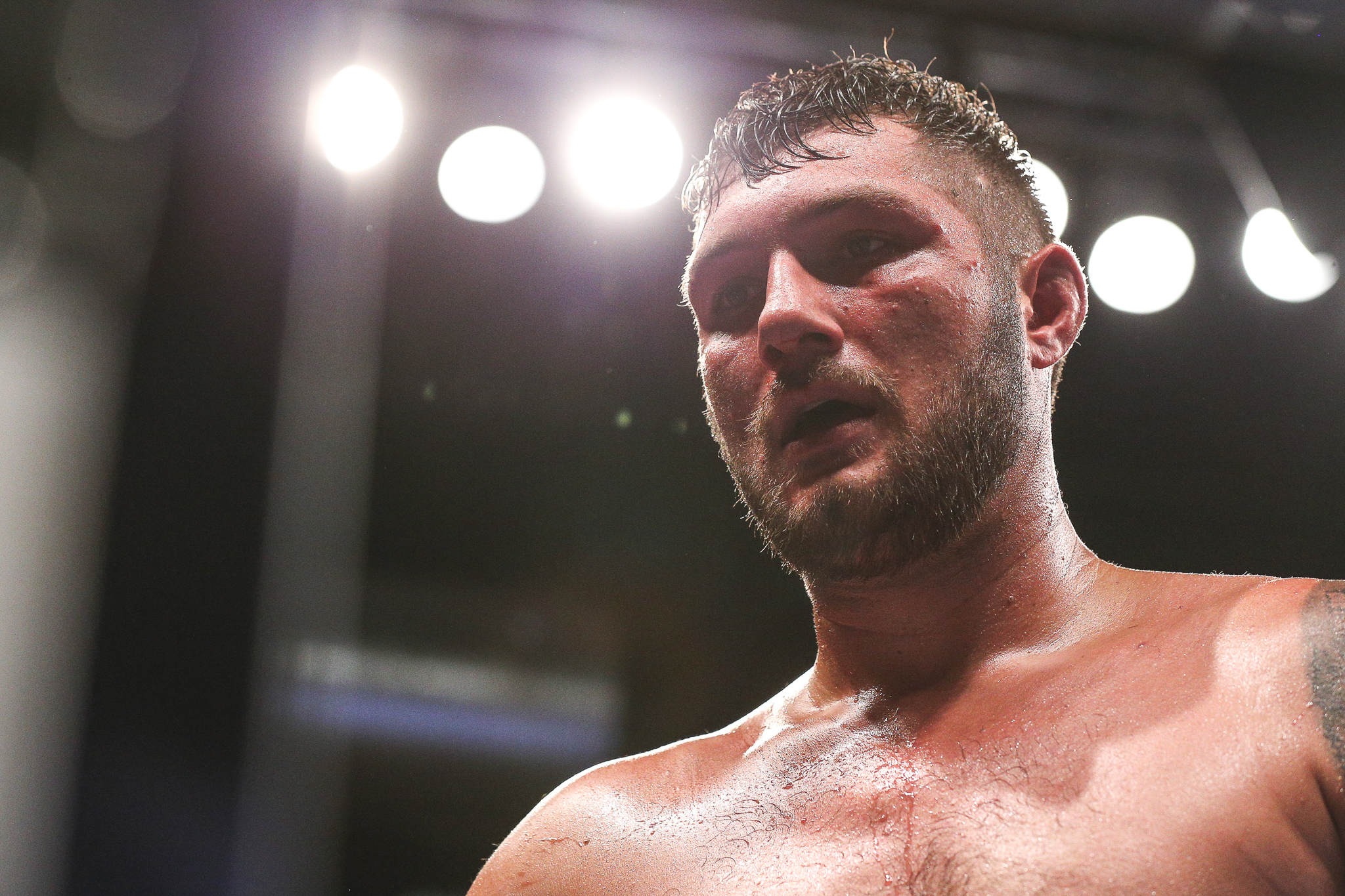  Dylan Potter (1-0) at the end of the 3rd round walking back to his corner at Brian Halquist Productions, Battle at the Boat 123. Saturday September 7, 2019 from the Emerald Queen Casino in Tacoma, WA. (Matt Burn/NW Fightscene) 