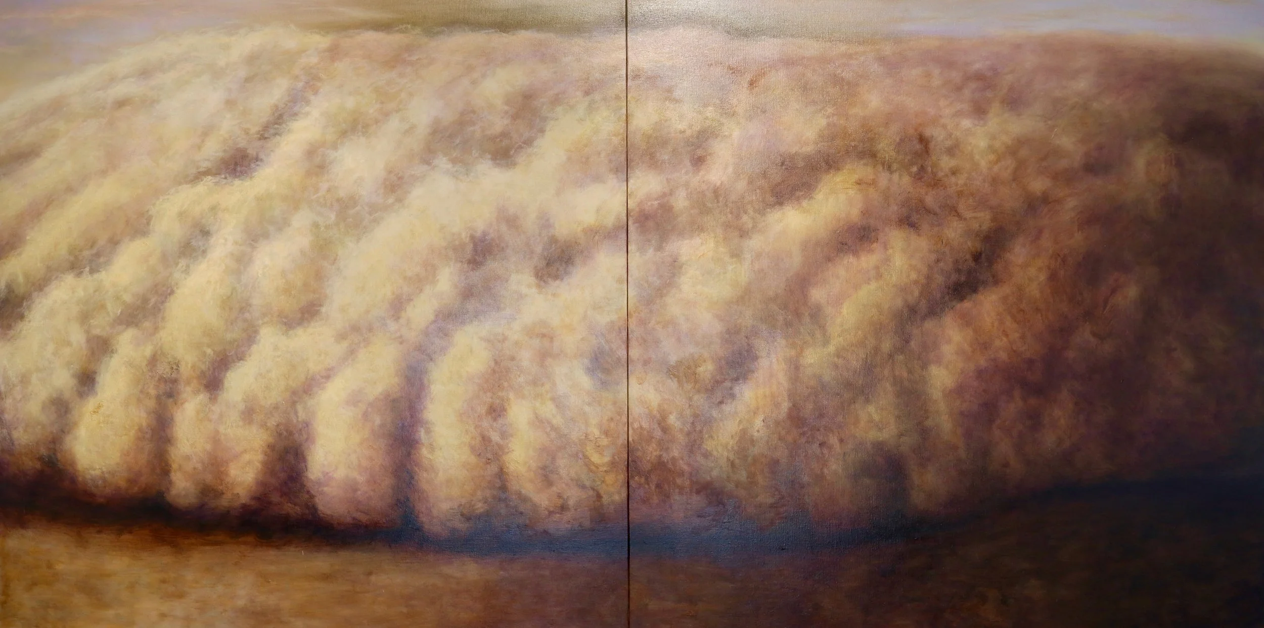 The Great Divide, oil on Belgian linen, 200 x 400cm (diptych)