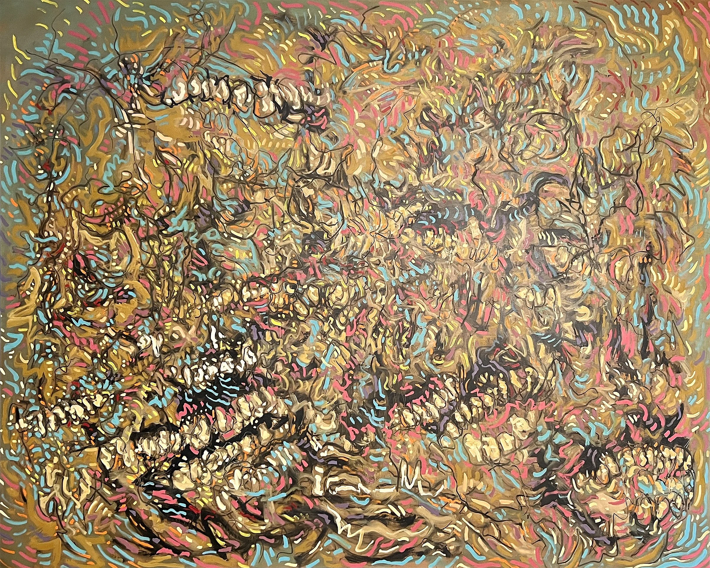 THE THRESHOLD, OIL ON BELGIAN LINEN, 77X98" (195X250cm), 2025