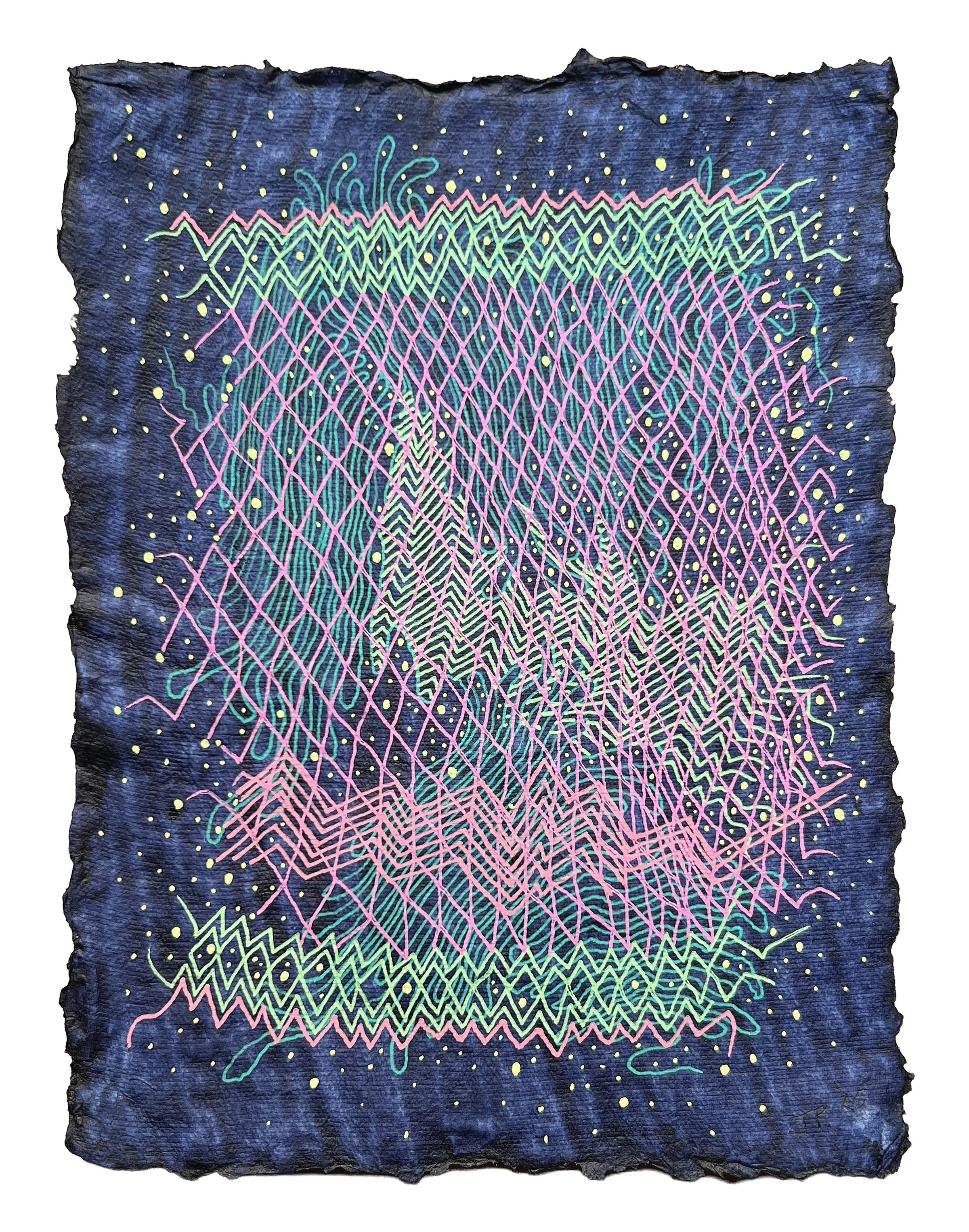 COSMIC DUST, GEL PEN ON PAPER, 9.5X7" (24X18CM), 2025