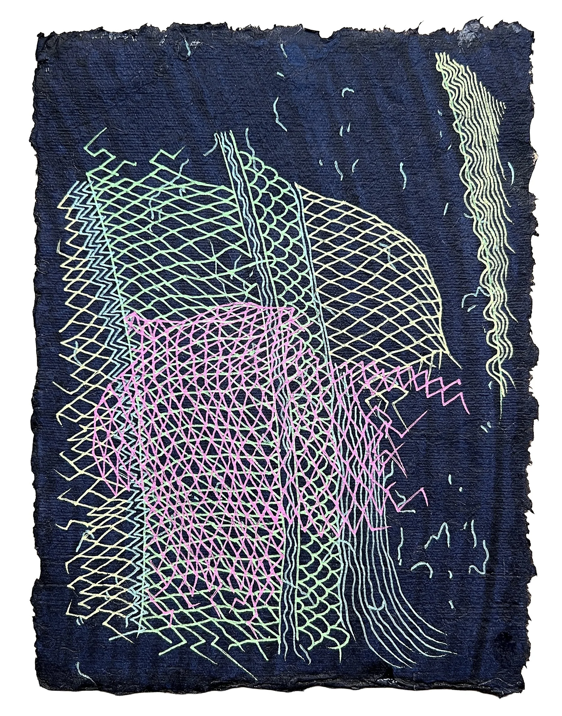 SADU SCRIBBLES, GEL PEN ON PAPER, 9.5X7" (24X18CM), 2025