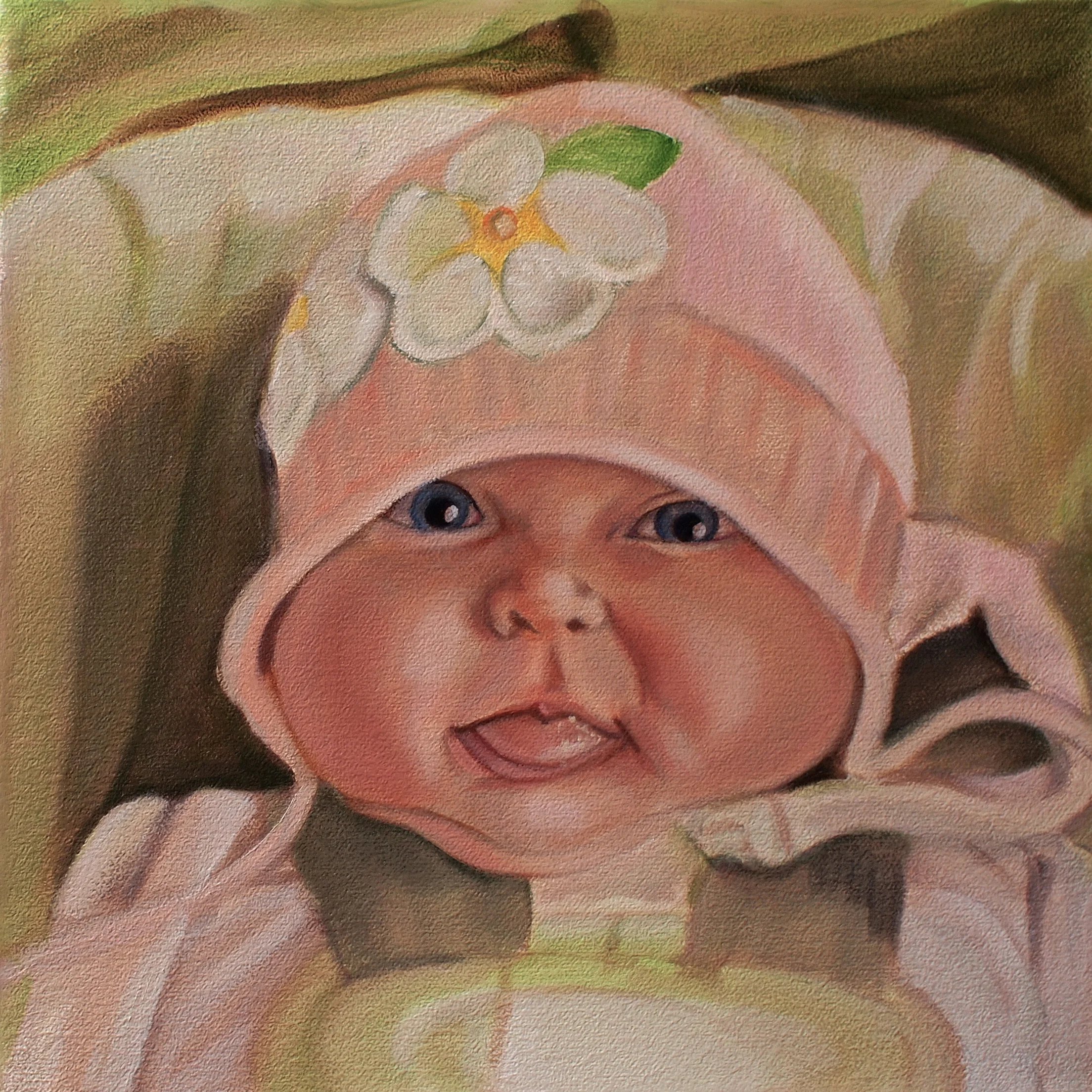  Kyra w/ Bubbles. A favorite. 12 x 12 