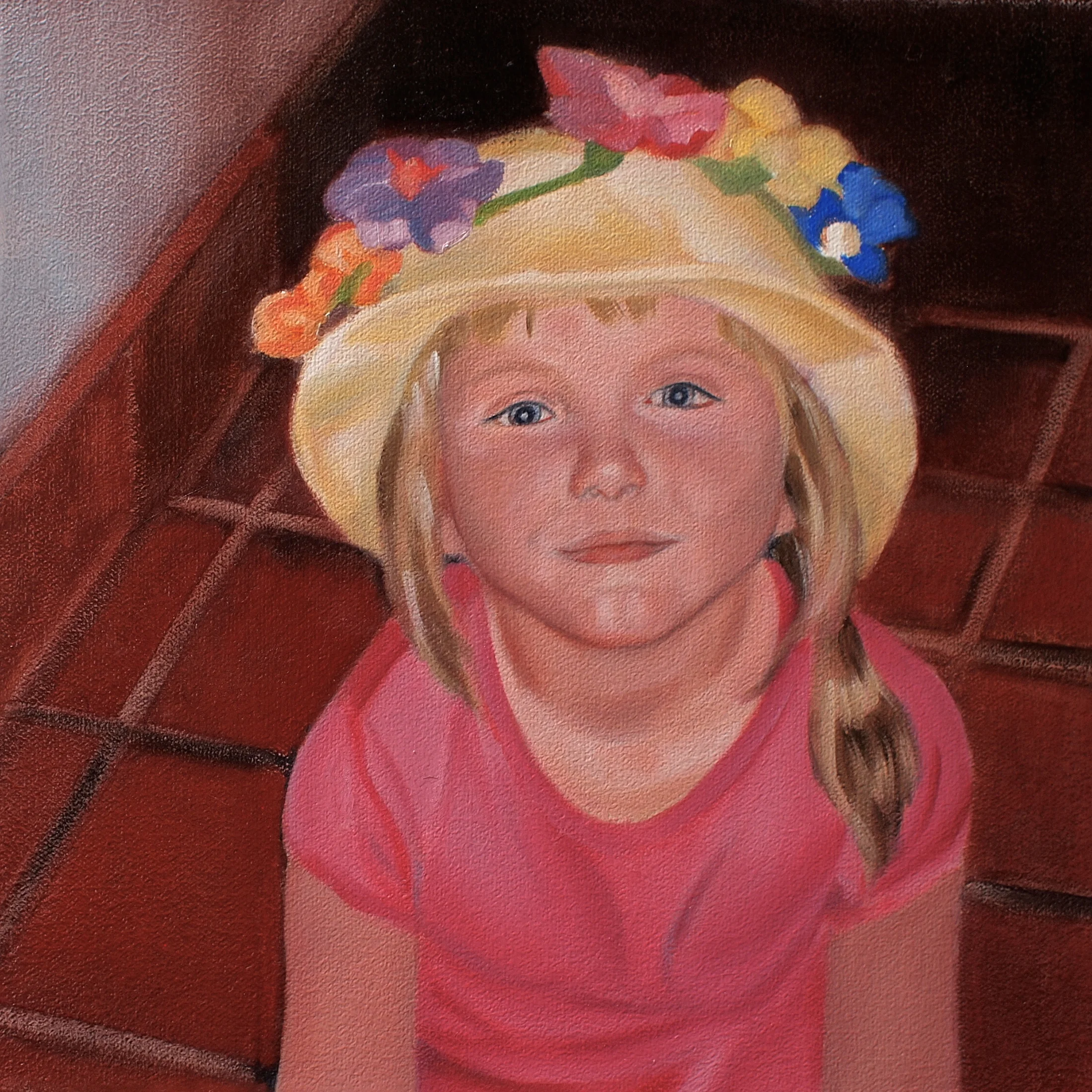  Another Lilia age 4. Loved the hat. 12 x 12 