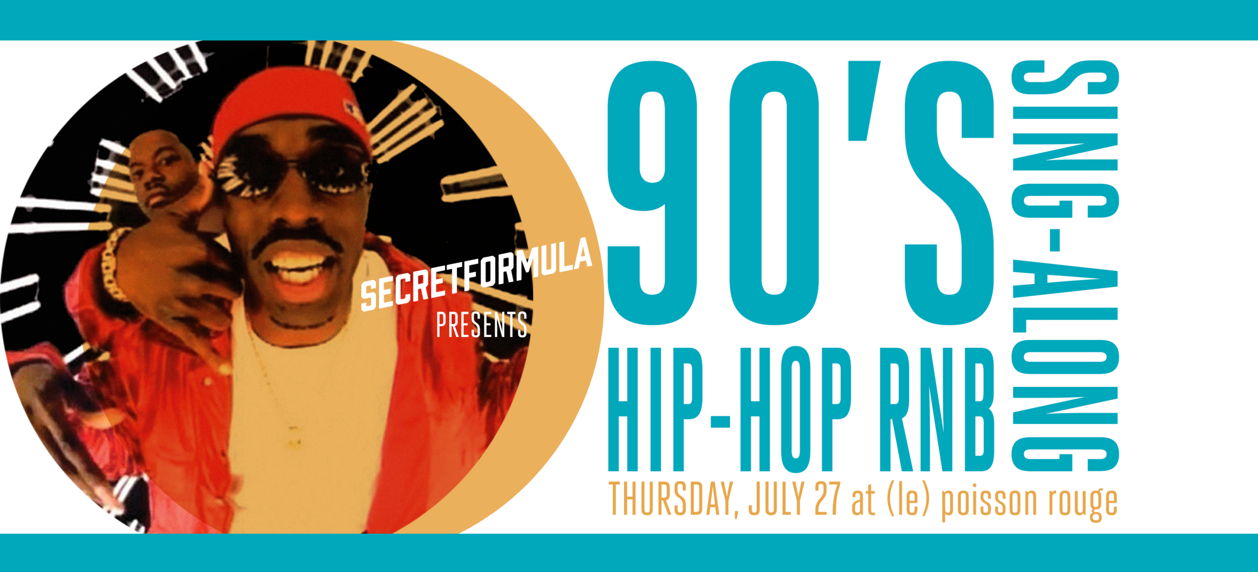7:00pm doors | 8:00pm show | 18+ $12 advance | $15 day of show. Buy tickets HERE . We're throwing it back a few decades to when parachute pants, fly girls and tight rhymes were the name of the game. It's the 90's, dude! The Hip-Hop 'n' R&B Throwback Sing-Along comes to (le) poisson rouge with over two hours of party-starting hits that'll make you wanna Jump! Jump! We'll be spinning the best music videos of the 90's with all the lyrics right up on the screen - no embarrassing moments of memory failure guaranteed! - so everyone can sing, rap and dance along together. No microphones and best of all - no waiting to sing! This Is How We Do It...with 90’s hip-hop and R&B video hits from Usher, Salt-N-Pepa, Ginuwine, Mariah Carey, Puff Daddy, Aaliyah, Coolio, Brandy & Monica, Beastie Boys, Boyz II Men, TLC and many, many more. Plus... - Hop into those parachute pants or dress up like your favorite era-appropriate musician, fictional character or celebrity for the 90's Costume Contest! - Show off your sweet 90’s hip-hop dance moves in the Dance Off! - Prizes include 90's-themed swag like Surge soda, dope posters and memorabilia, and antiquated musical delivery mediums. And no, we still don't want No Scrubs. More info: http://lpr.com/lpr_events/90s-hip-hop-rnb-sing-along-july-27th-2017/