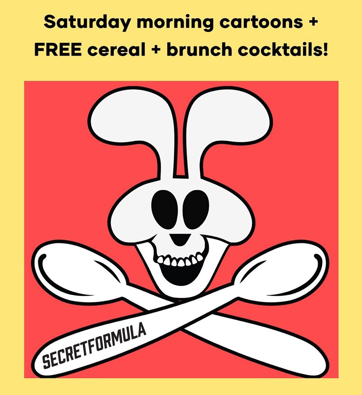 If this sounds like your perfect weekend...grab your tickets to Spoons Toons &amp; Booze this Saturday + Sunday at @nitehawkcinema Williamsburg with all of the above: Saturday morning cartoons on the big screen + a FREE, unlimited sugary Cereal Bar +