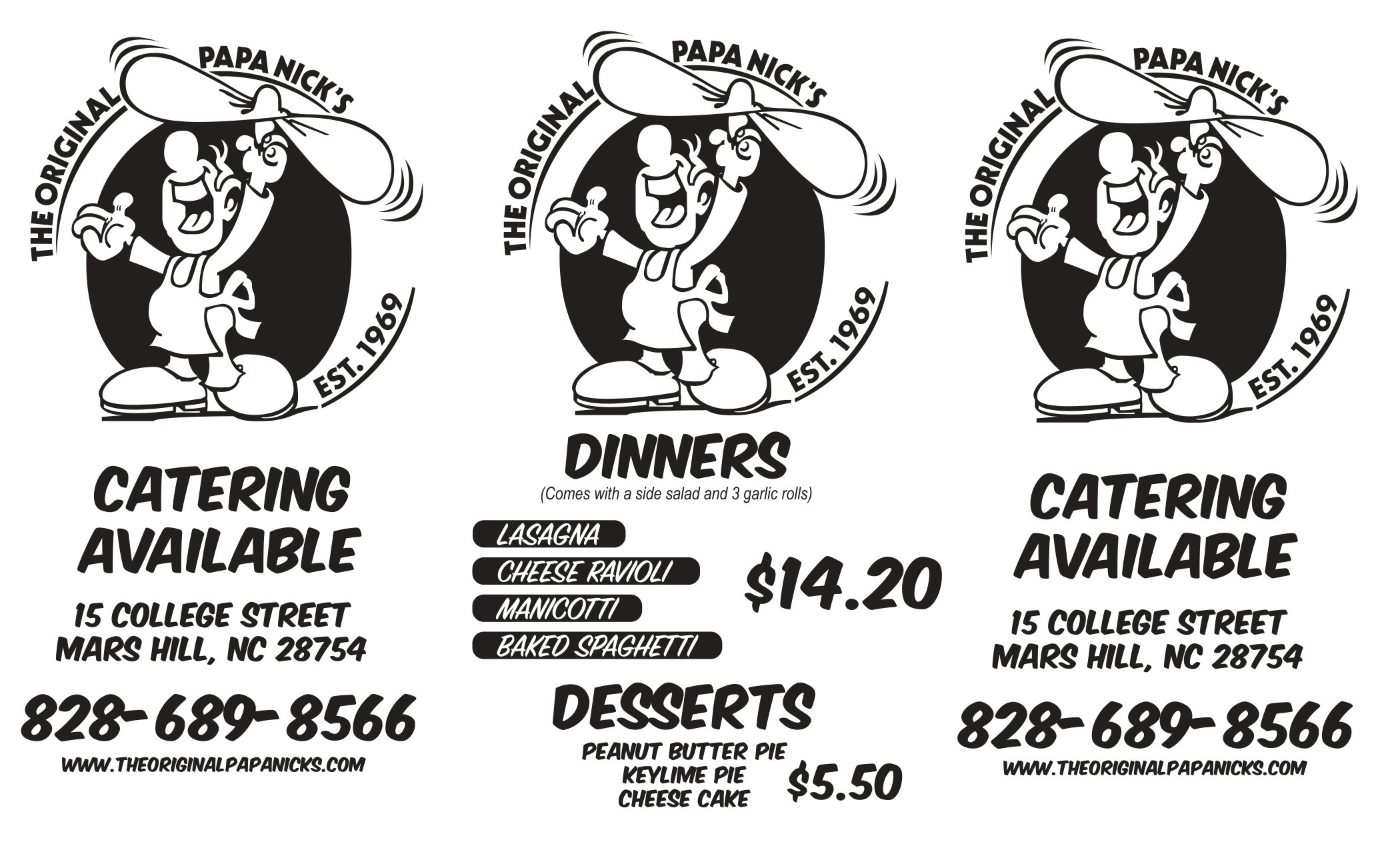 Papa's (Our Menu)