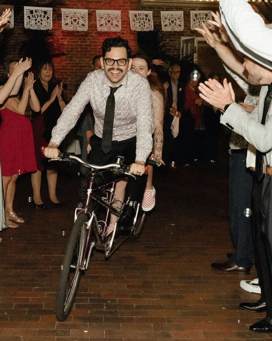 The pop punk wedding of your elder emo dreams!

Shot on a mix of #portra400 film &amp; digital. 
✨
Venue: @hortongrandhotel 
Coordination: @robinsorianoevents 
Video: @bluetigerfilms 
DJ: @djausto 
Photo Booth: @happycamperphotobus 
Live music: @ston