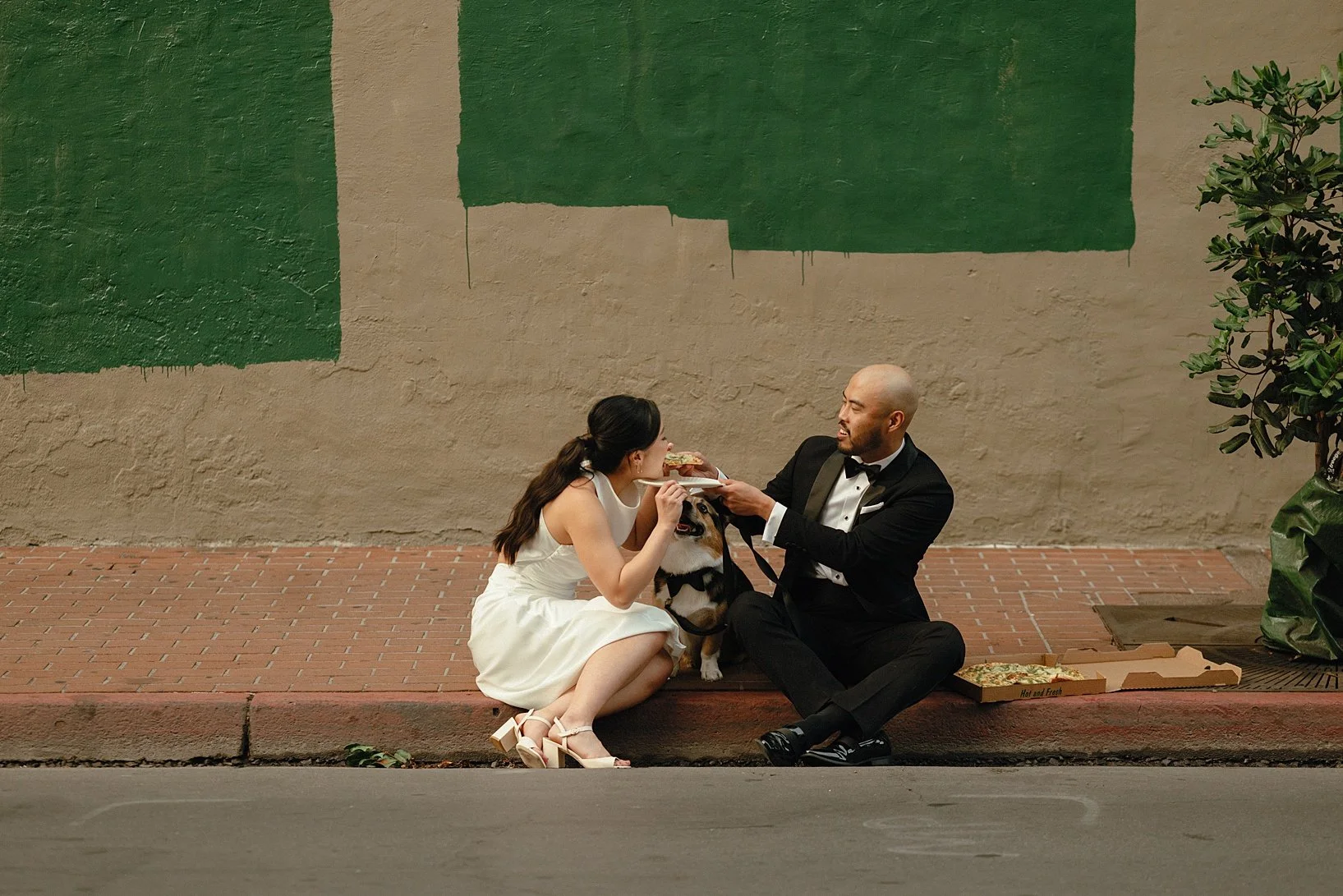 Pups and Pizza- A Downtown Wedding Day. San Diego, Ca | Lisa &amp; Anthony