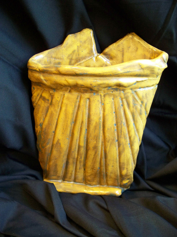 "Rays" wall pot by Richard Coombs