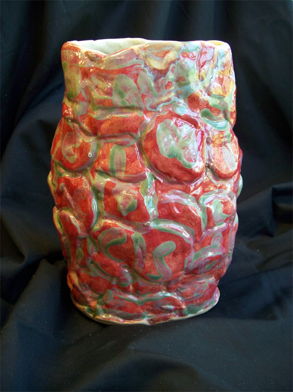 Red & Green Vase