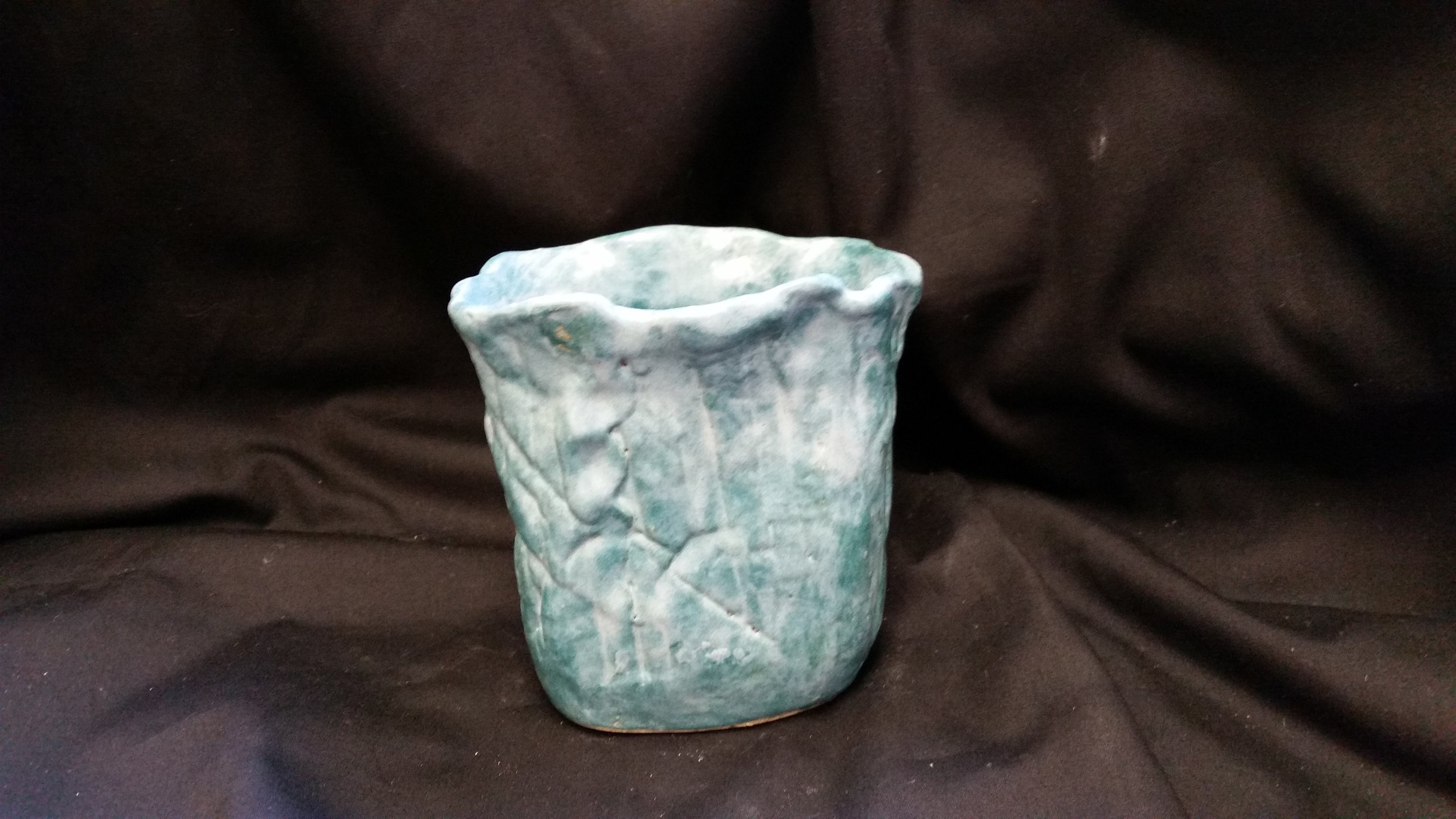 Teal Oval - sold