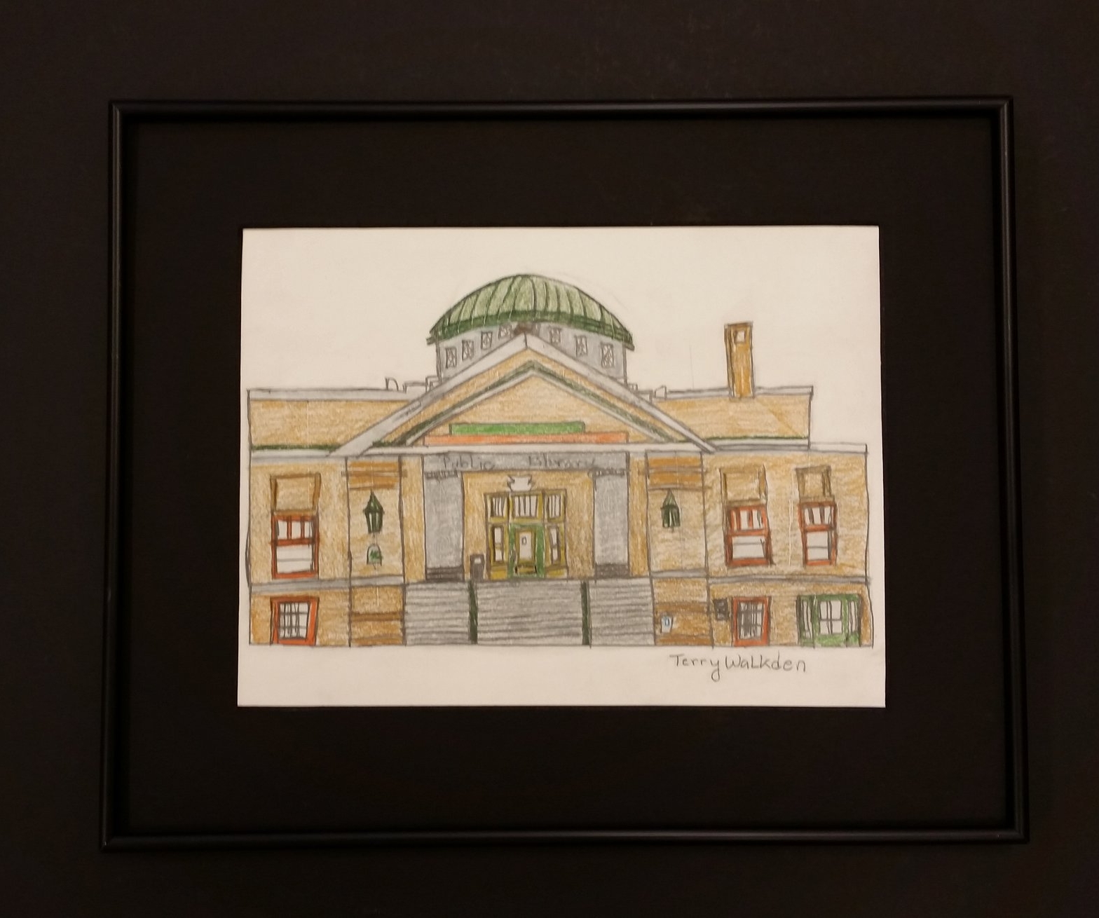 Norwalk Public Library drawing