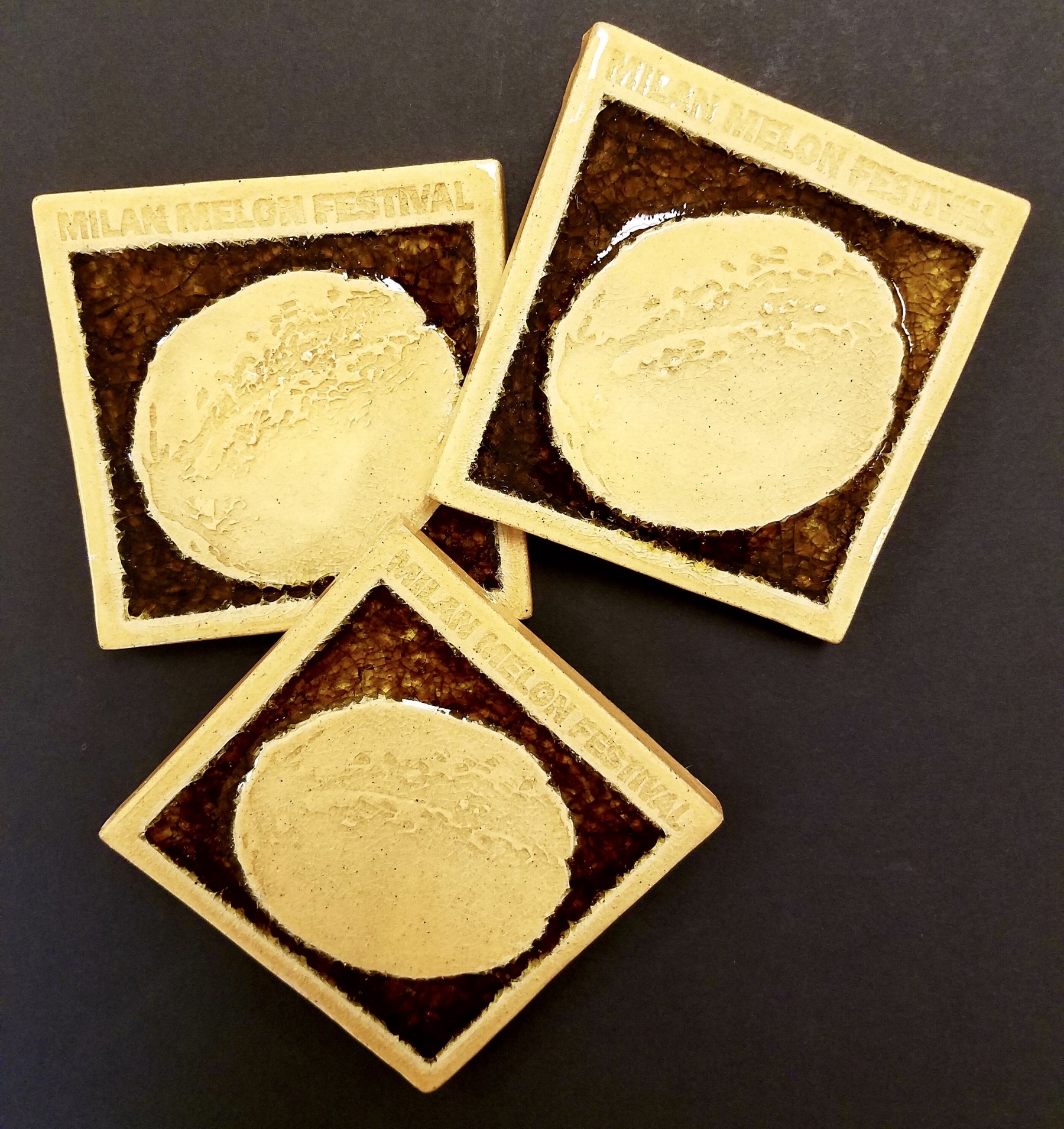 Enjoy them as coasters and trivets or for distinctive table top and wall installations