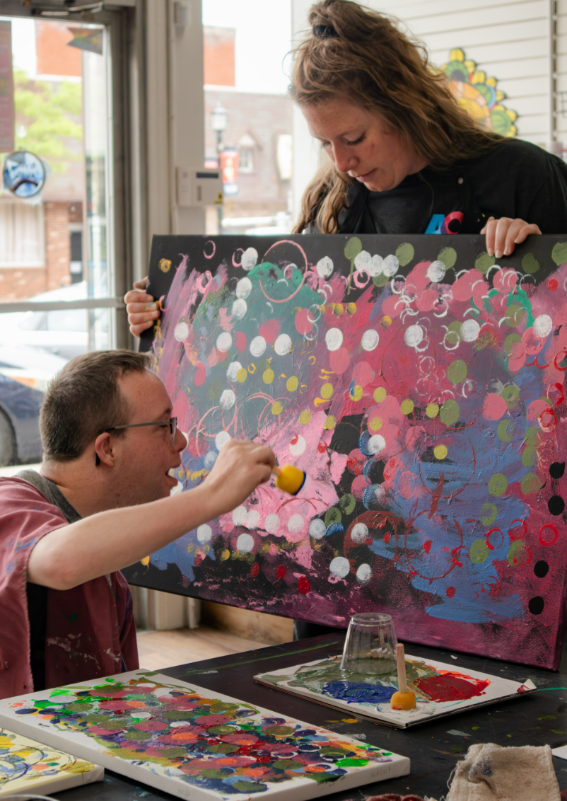 AOS Artist Tim Schnee and Program Manager Jackie Hug.png