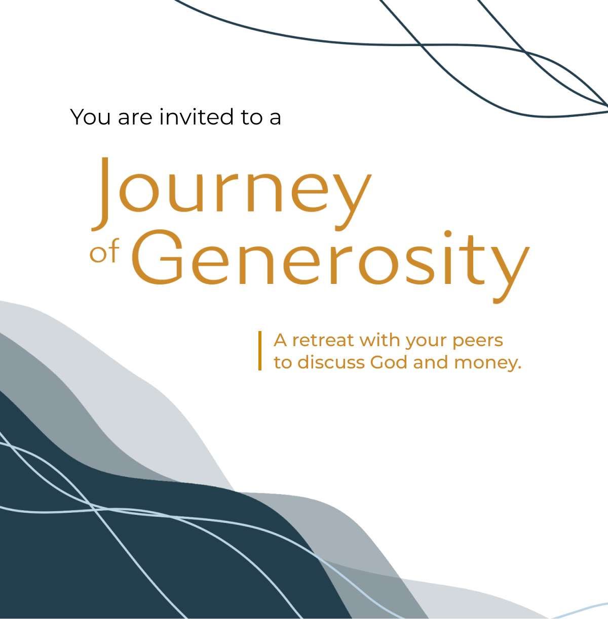 Journey of Generosity - postponed