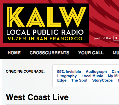 west coast live (kalw) • april 9, 2011