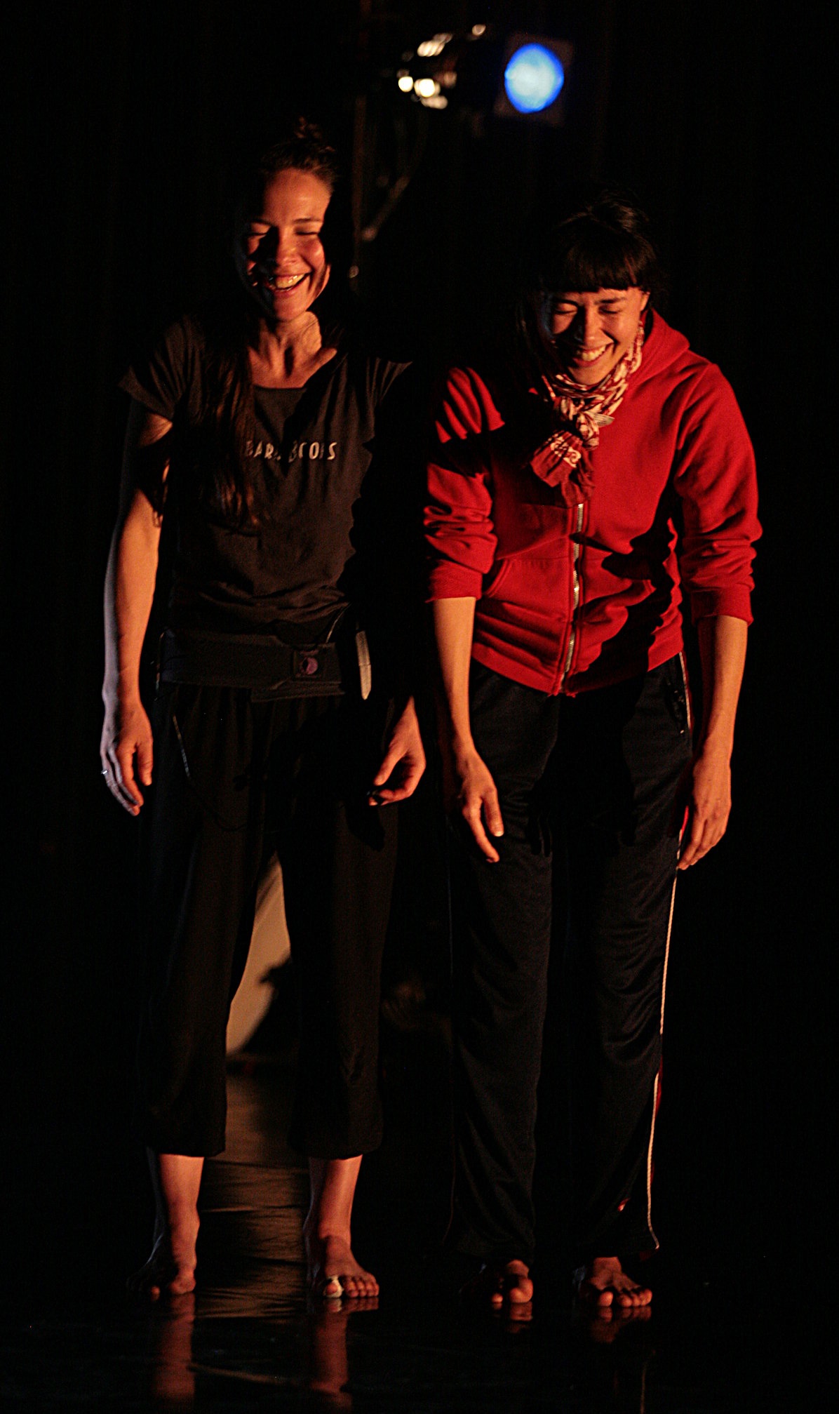 Niicugni rehearsals. Emily and Aretha. Photos by Al Hall and Chris Cameron.