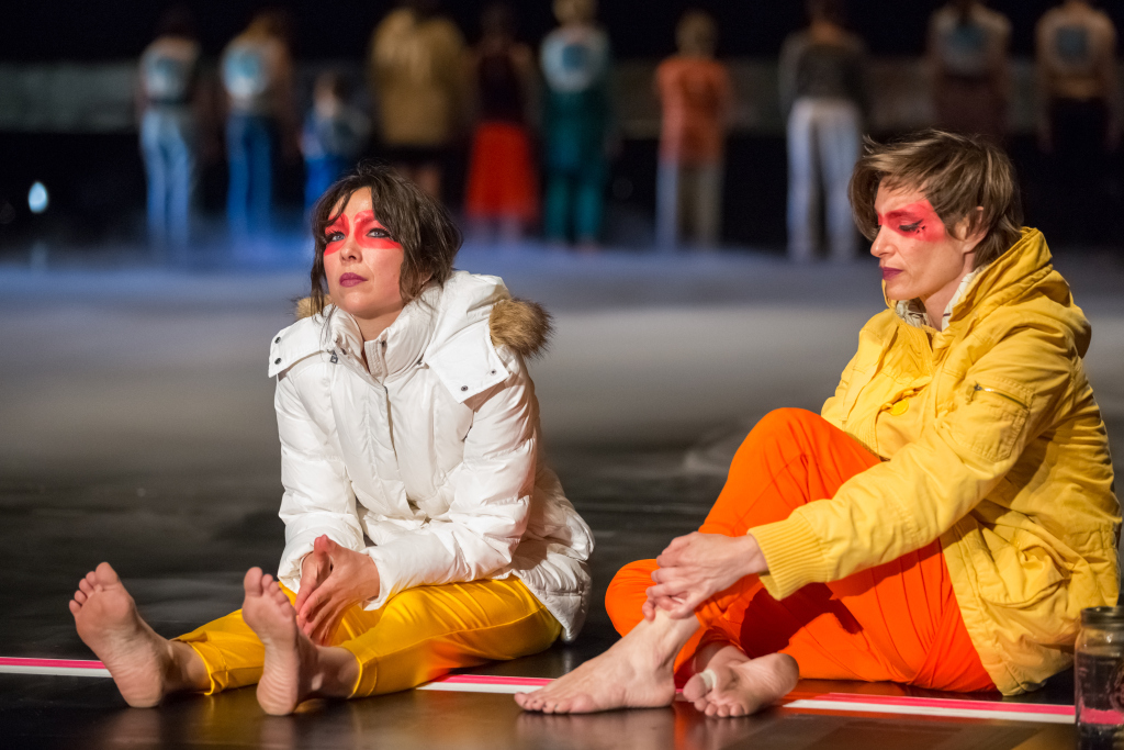 Pictured: Emily Johnson and Krista Langberg as part of SHORE ; Photo: Erin Westover