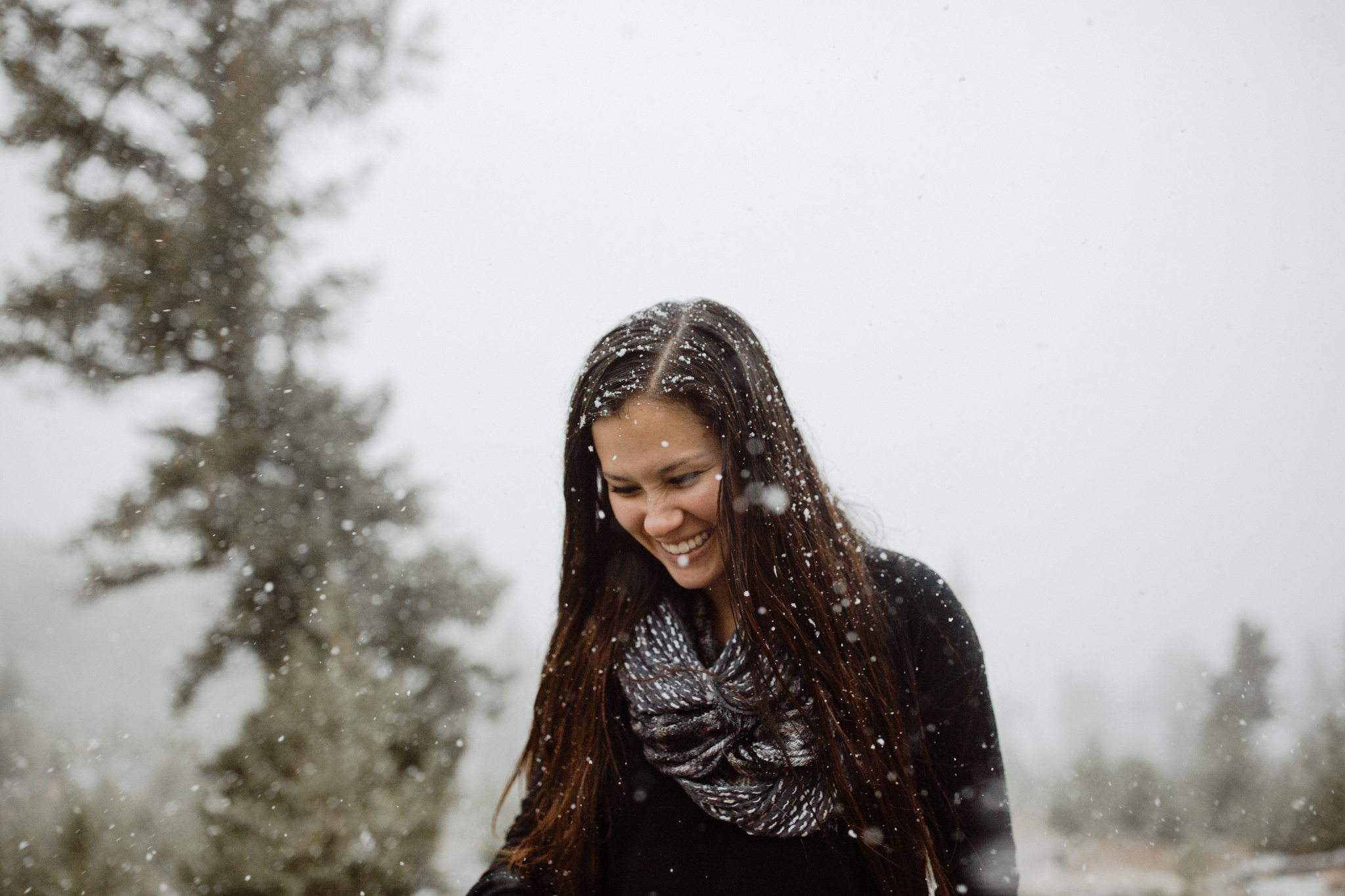 Colorado Snow Winter Rocky Mountain Engagement Session