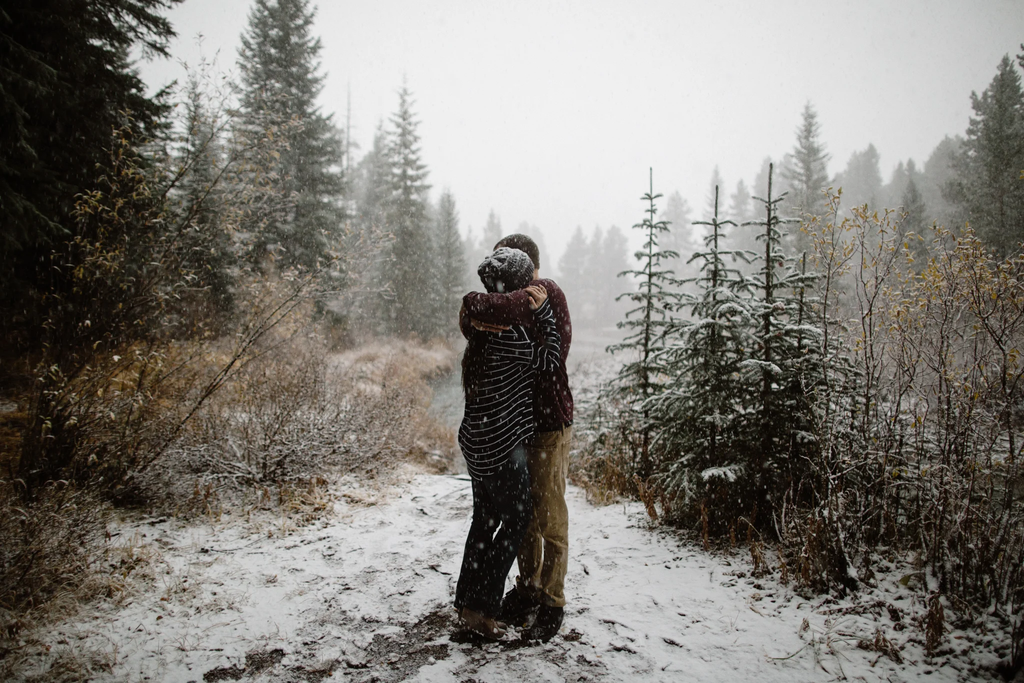 Colorado Snow Winter Rocky Mountain Engagement Session