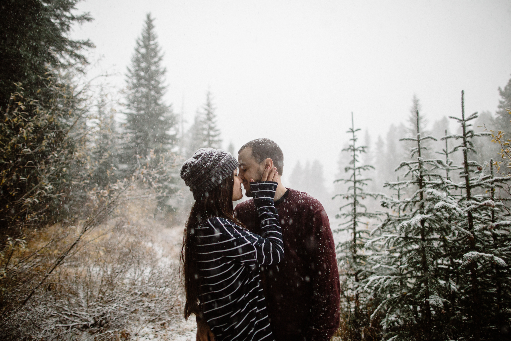 Colorado Snow Winter Rocky Mountain Engagement Session