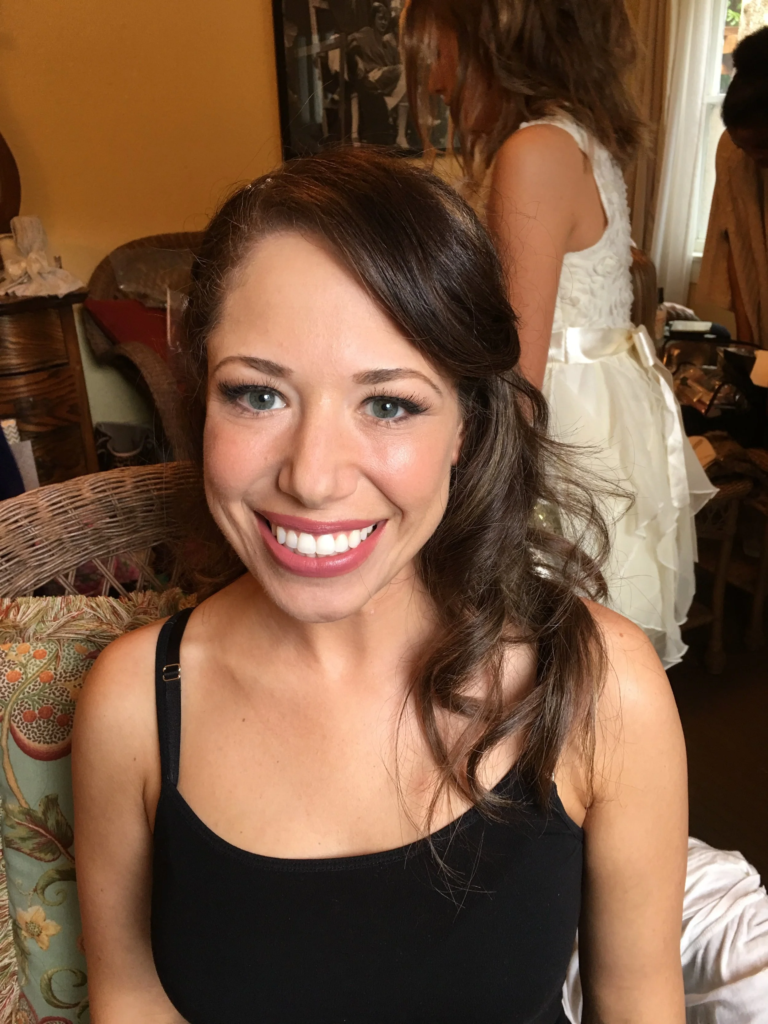  Hair and Airbrush Makeup on the Lovely Bride, Naomi 