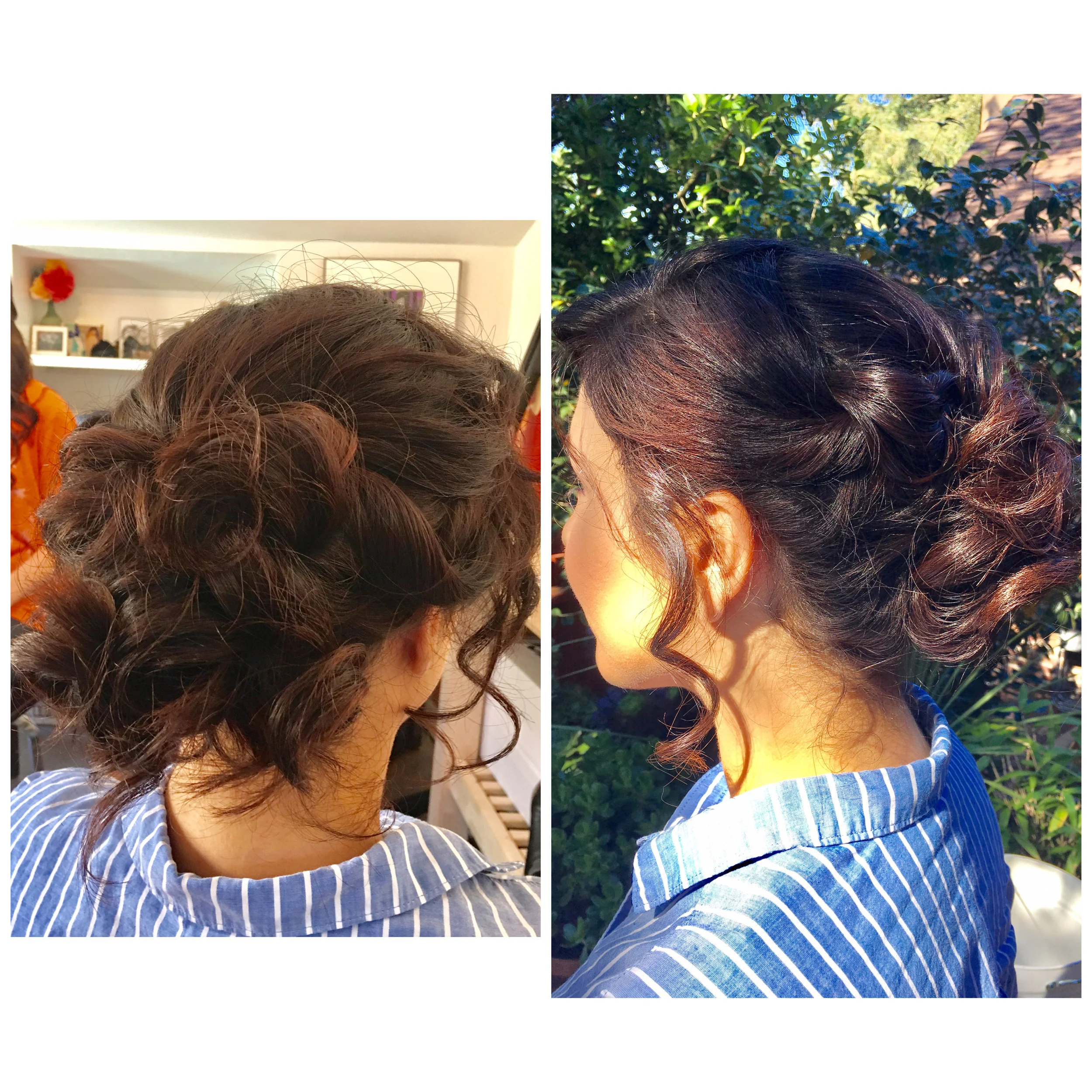  Messy Updo for This New York Bride 