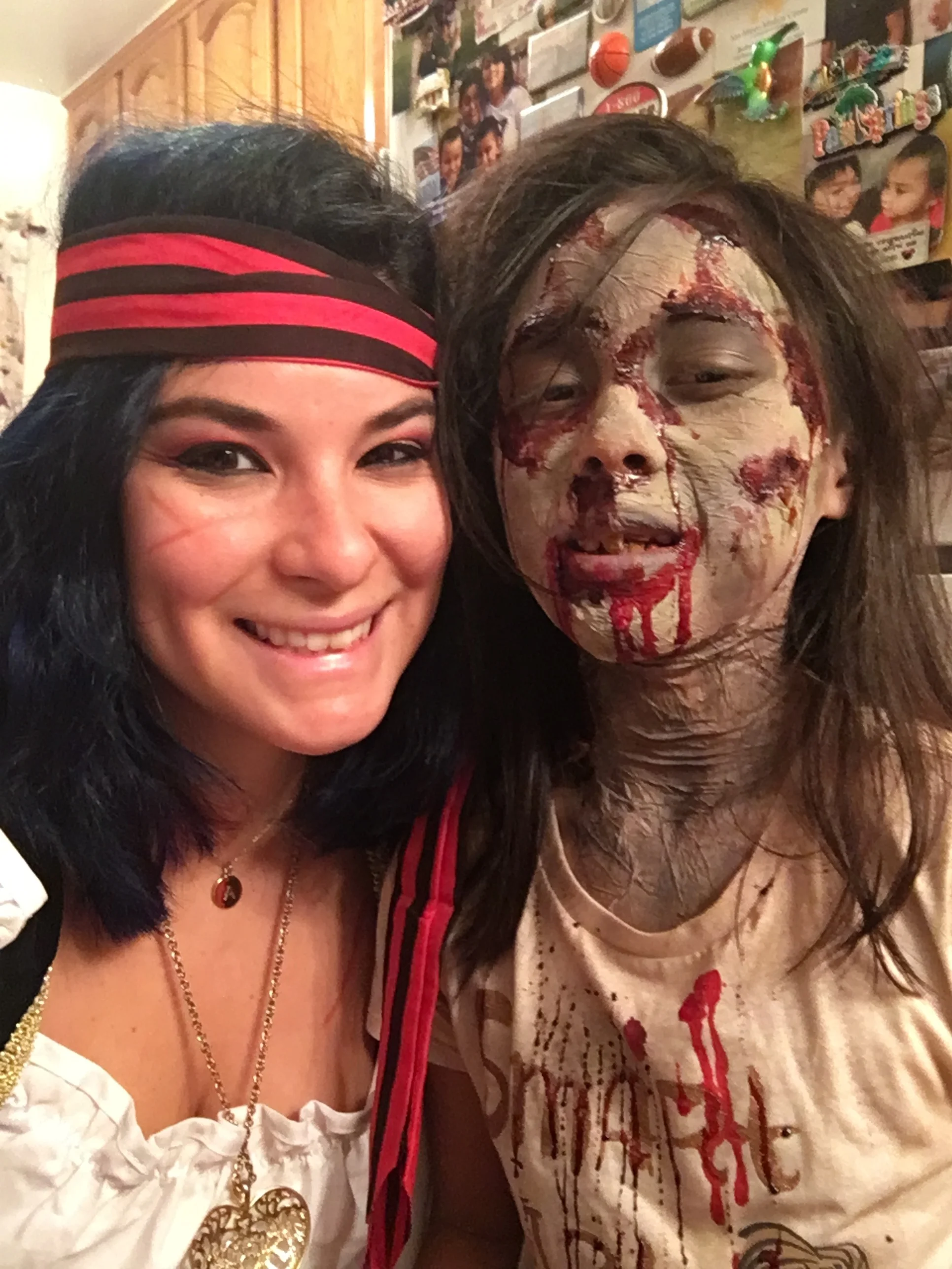  Scar Makeup on a Pirate and Zombie Makeup 