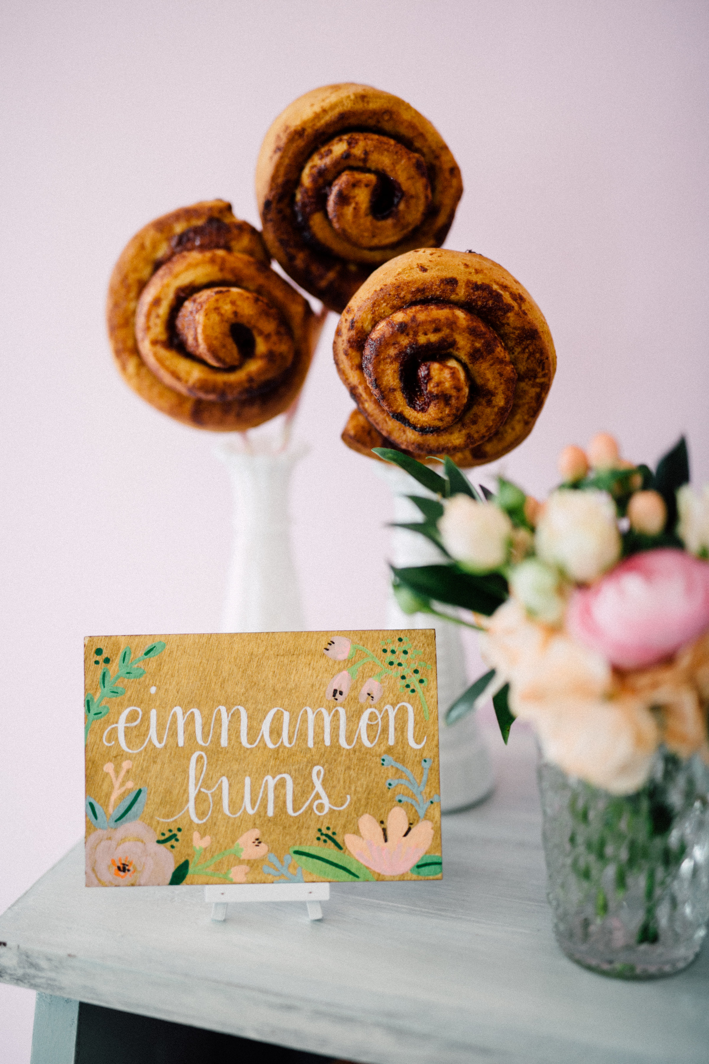 August In Bloom - Cinnamon buns - Bun In The Oven Baby Shower (Style Me Pretty & SMP Living)