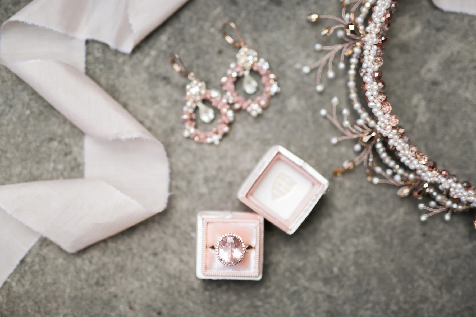 August In Bloom - Rose gold bridal accessories - Fairytale Wedding (Wedluxe)