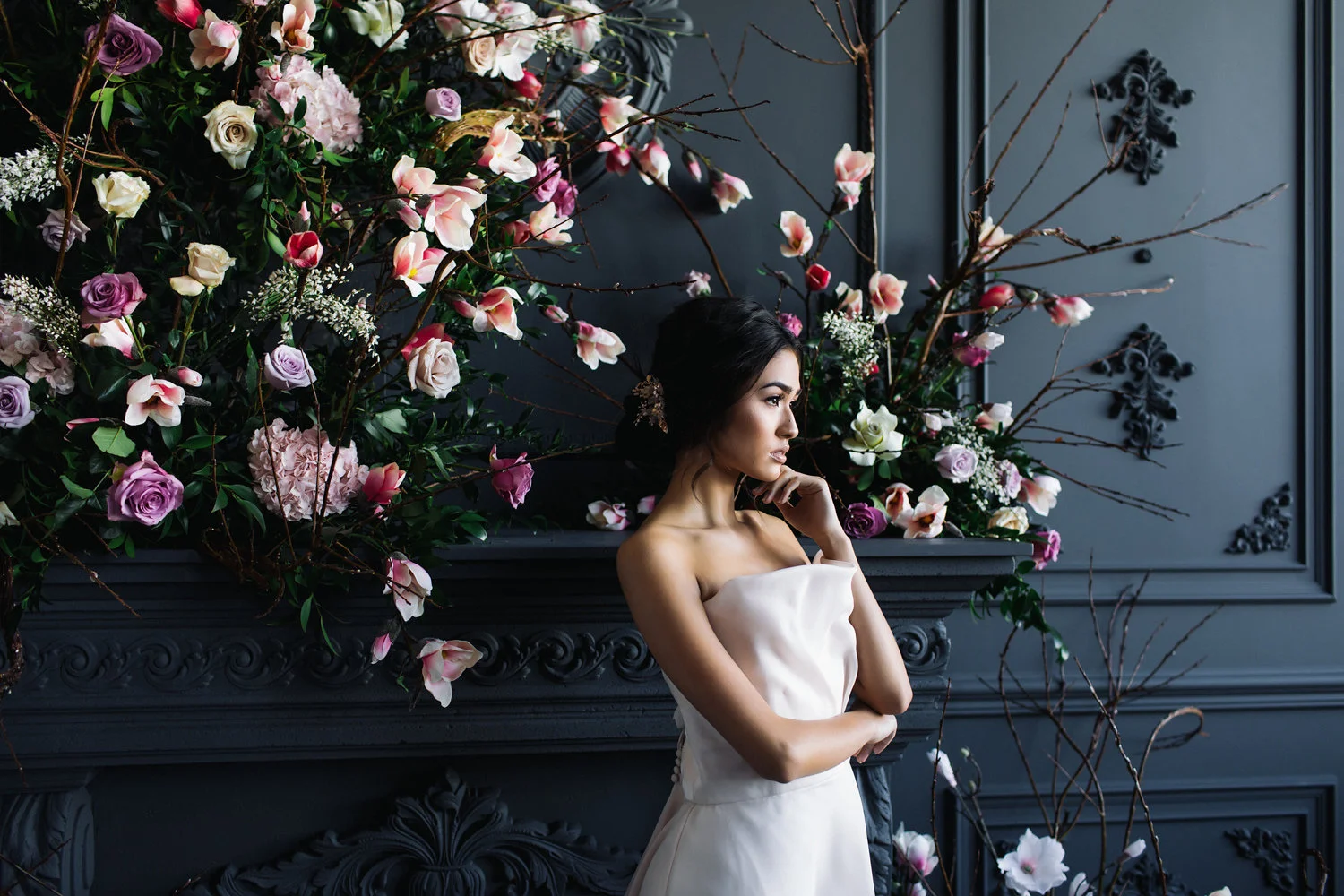 August In Bloom - Bride at ceremony - Magnolia Dreams (The Bridal Affair)