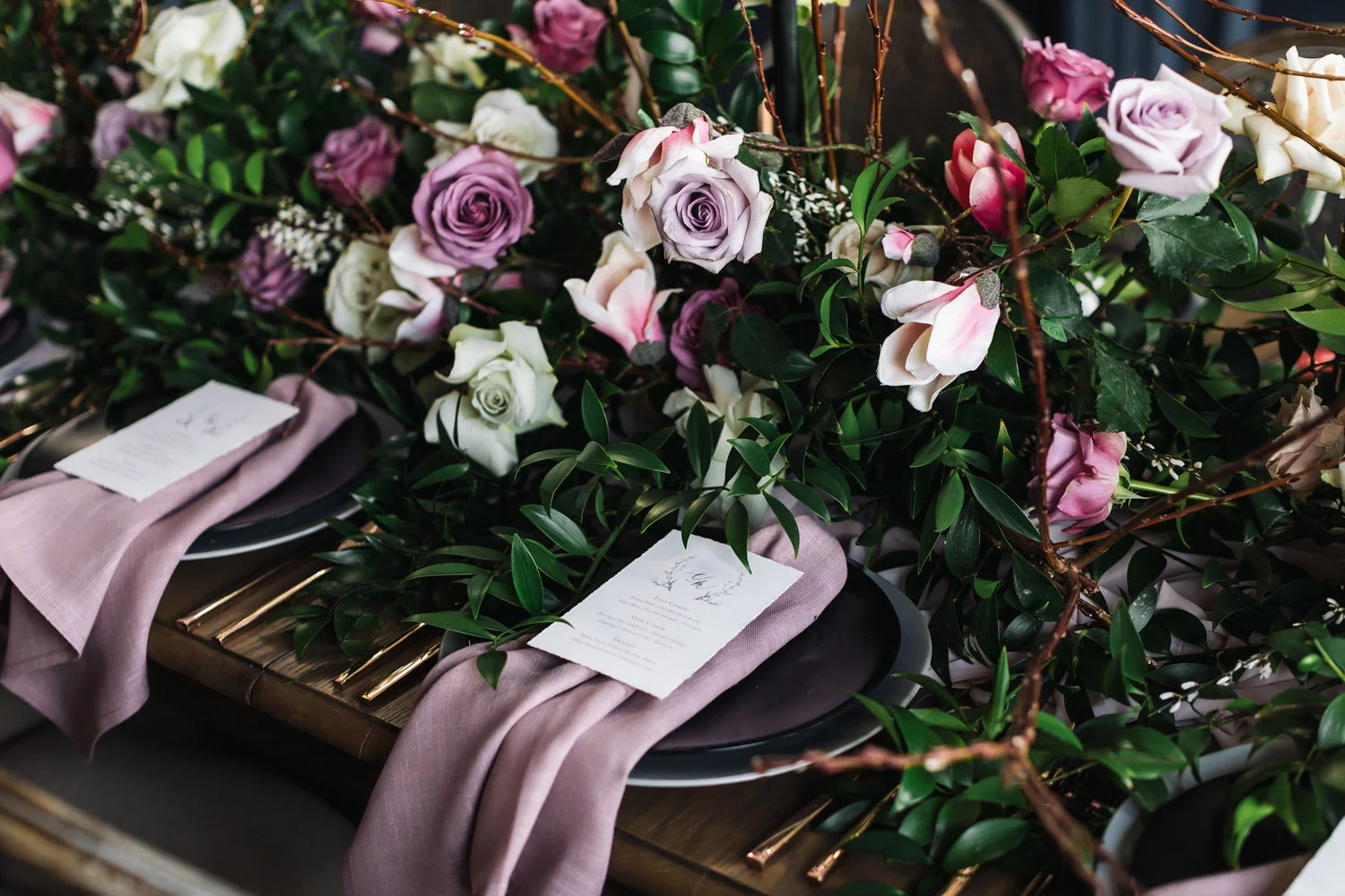 August In Bloom - Tableware and menu - Magnolia Dreams (The Bridal Affair)