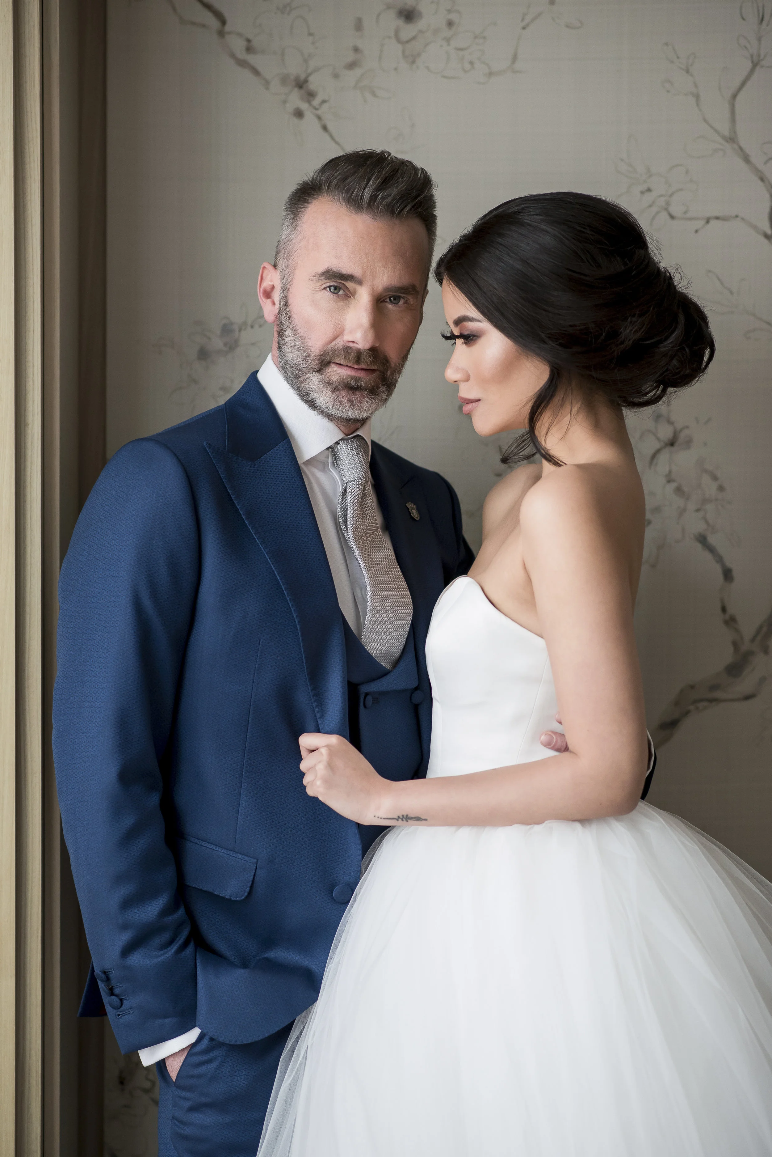 August In Bloom - Couple - The Suited Groom (The Bridal Affair)