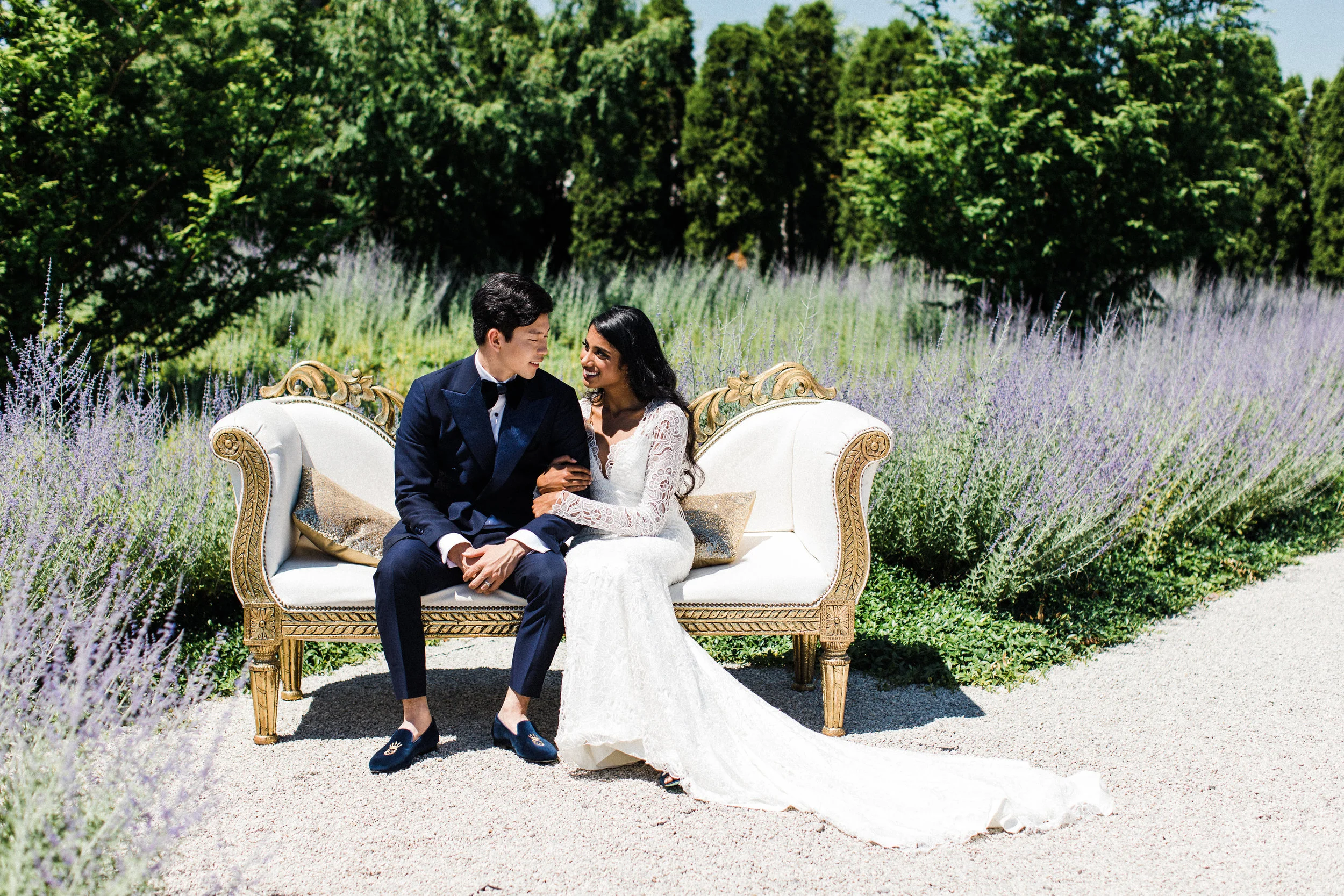 August In Bloom - Couple sitting - Scarlet Sweetheart (Lavish Dulhan)