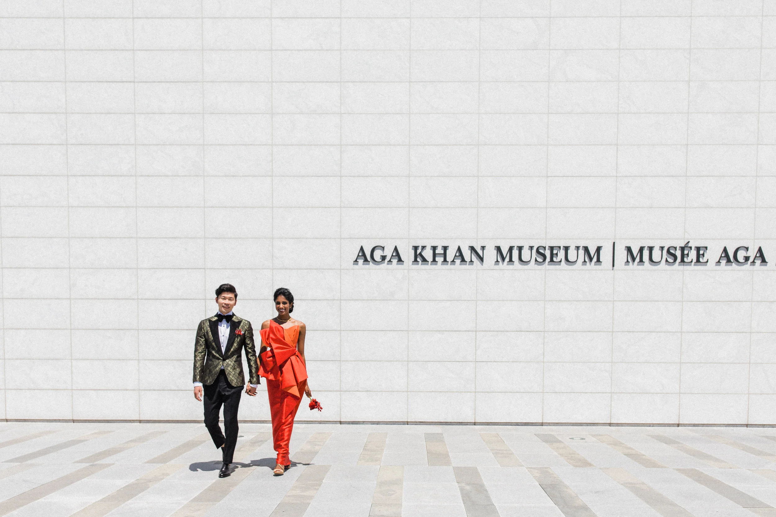 August In Bloom - Couple hand-in-hand - Scarlet Sweetheart (Lavish Dulhan)