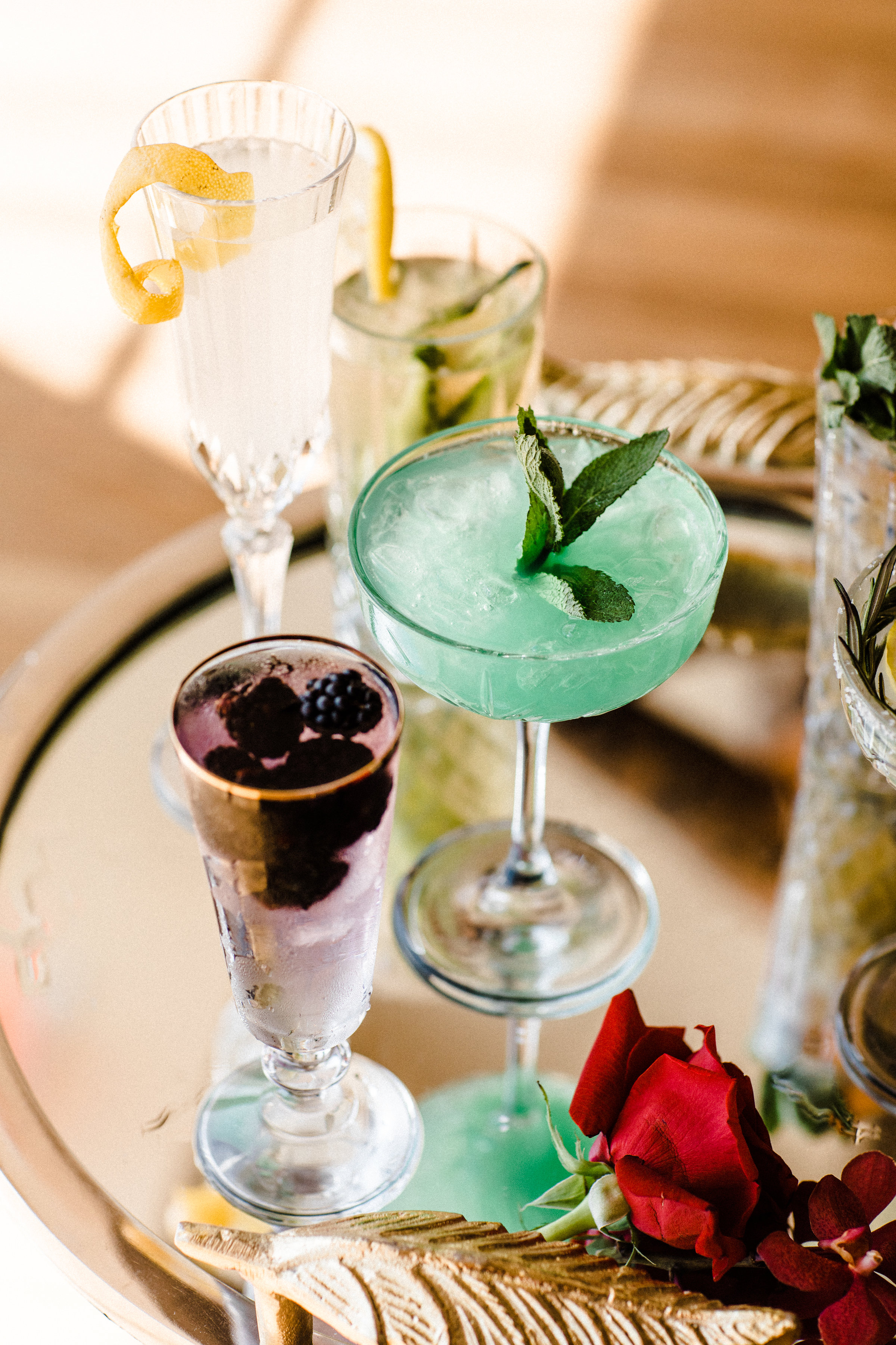 August In Bloom - Reception Cocktails - Scarlet Sweetheart (Lavish Dulhan)