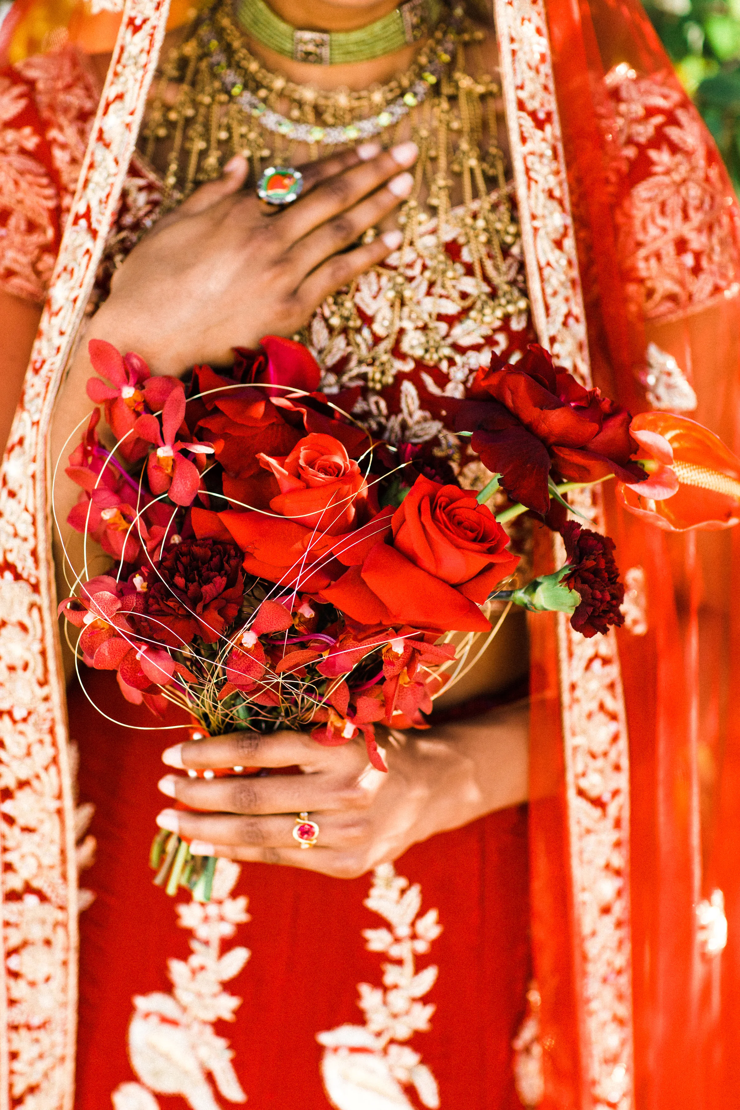 August In Bloom - Bride bouquet - Scarlet Sweetheart (Lavish Dulhan)