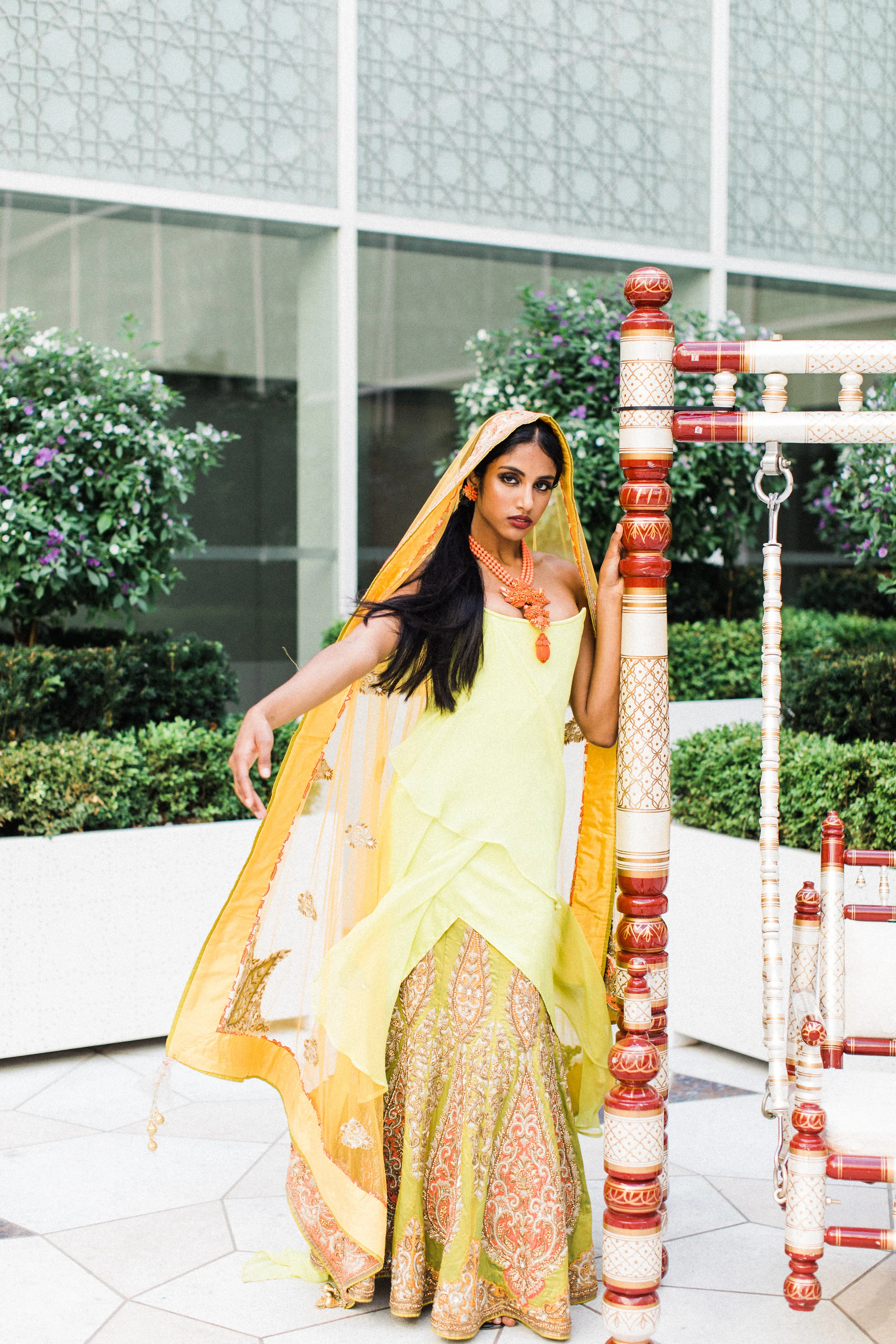 August In Bloom - Bride at Ceremony - Scarlet Sweetheart (Lavish Dulhan)