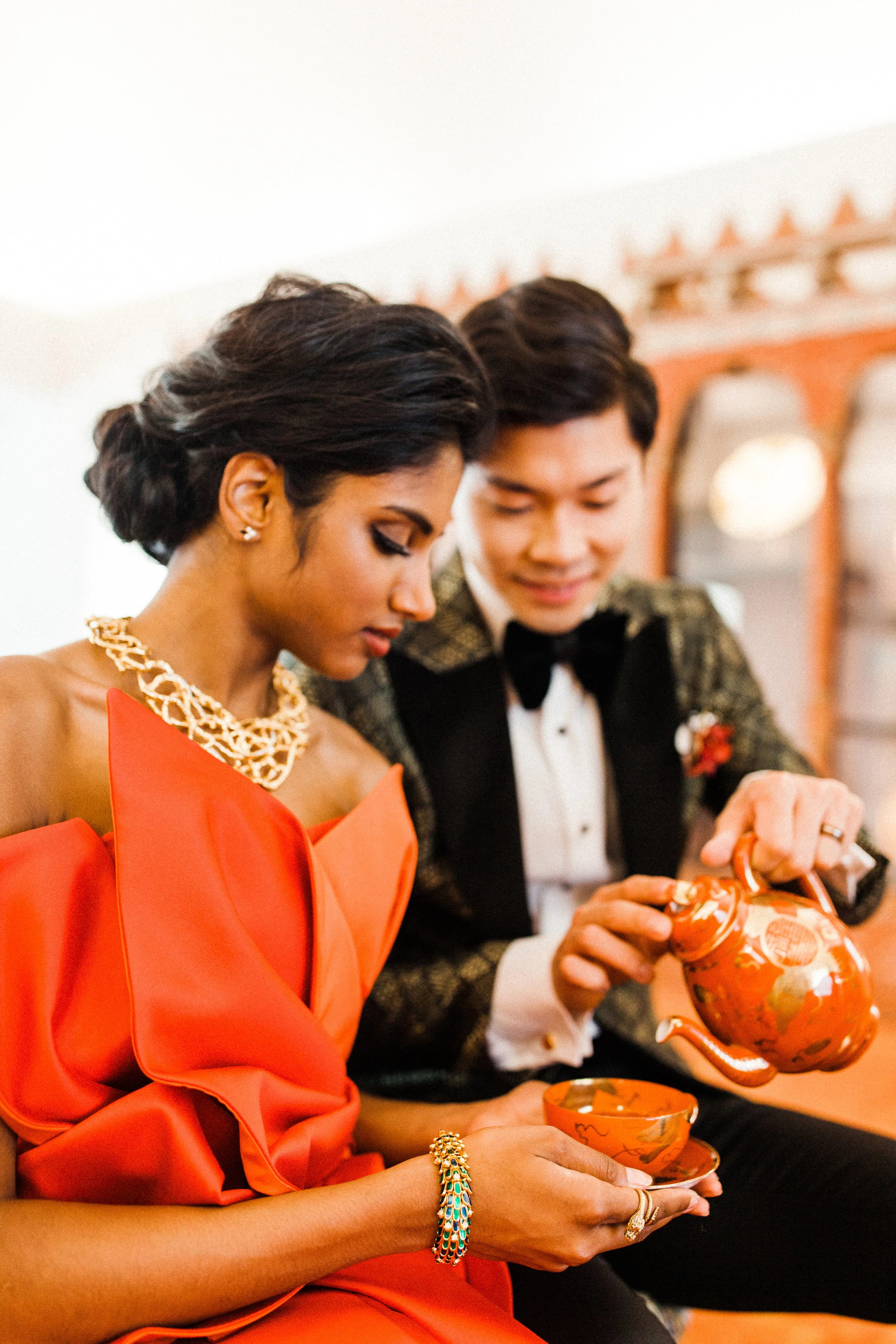 August In Bloom - Bride and groom - Scarlet Sweetheart (Lavish Dulhan)