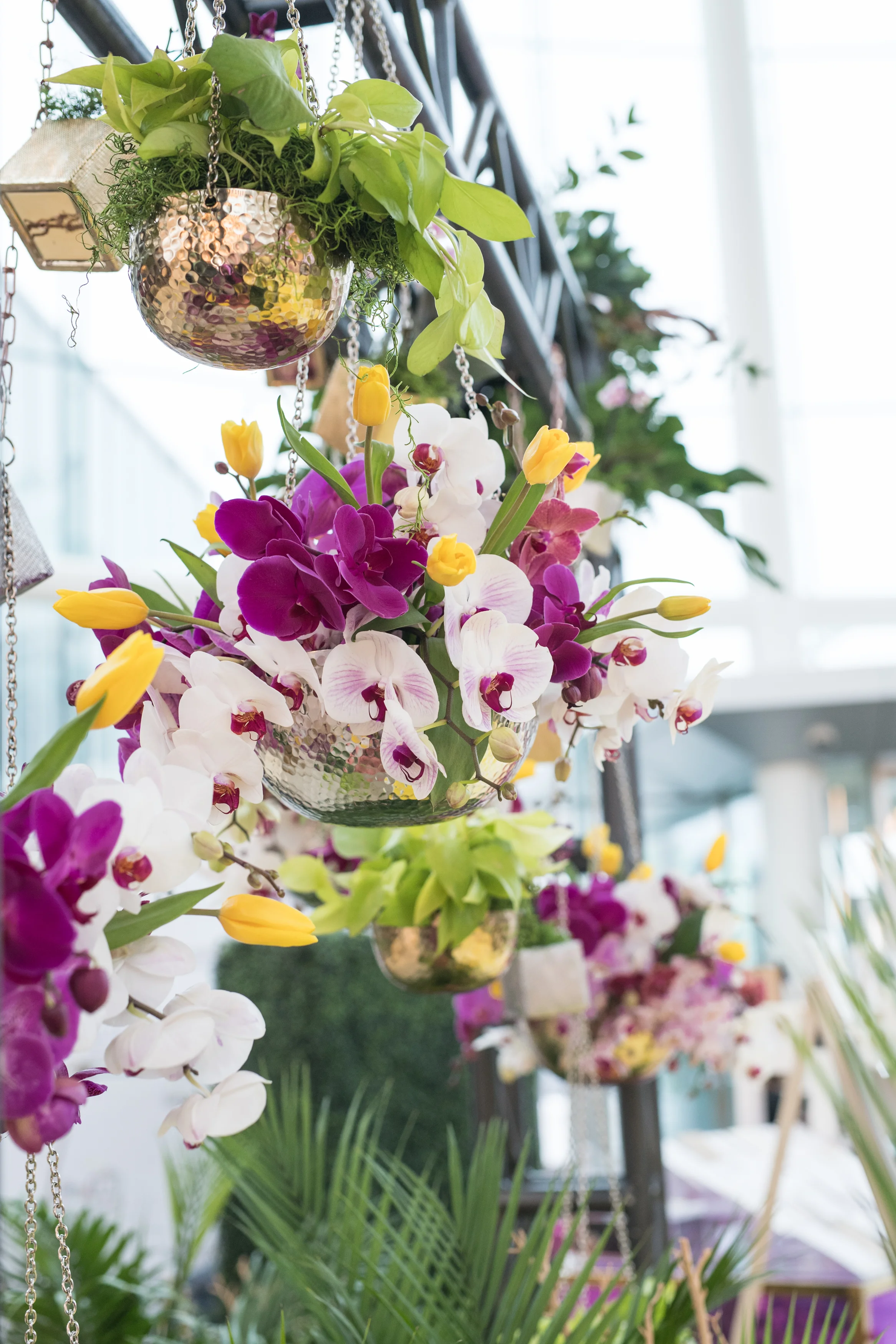 August In Bloom - Orchid and lily flower pots - #SQ1Bridal (Square One Shopping Centre)