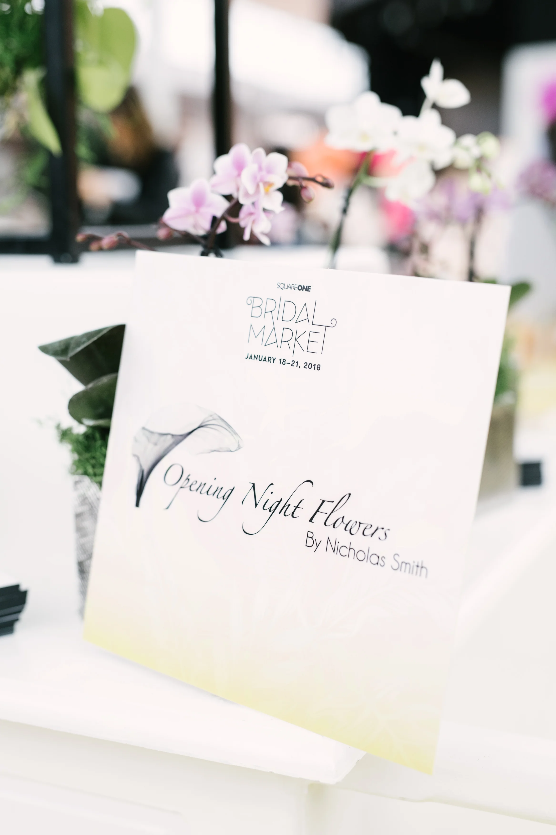 August In Bloom - Opening Night flowers sign - #SQ1Bridal (Square One Shopping Centre)