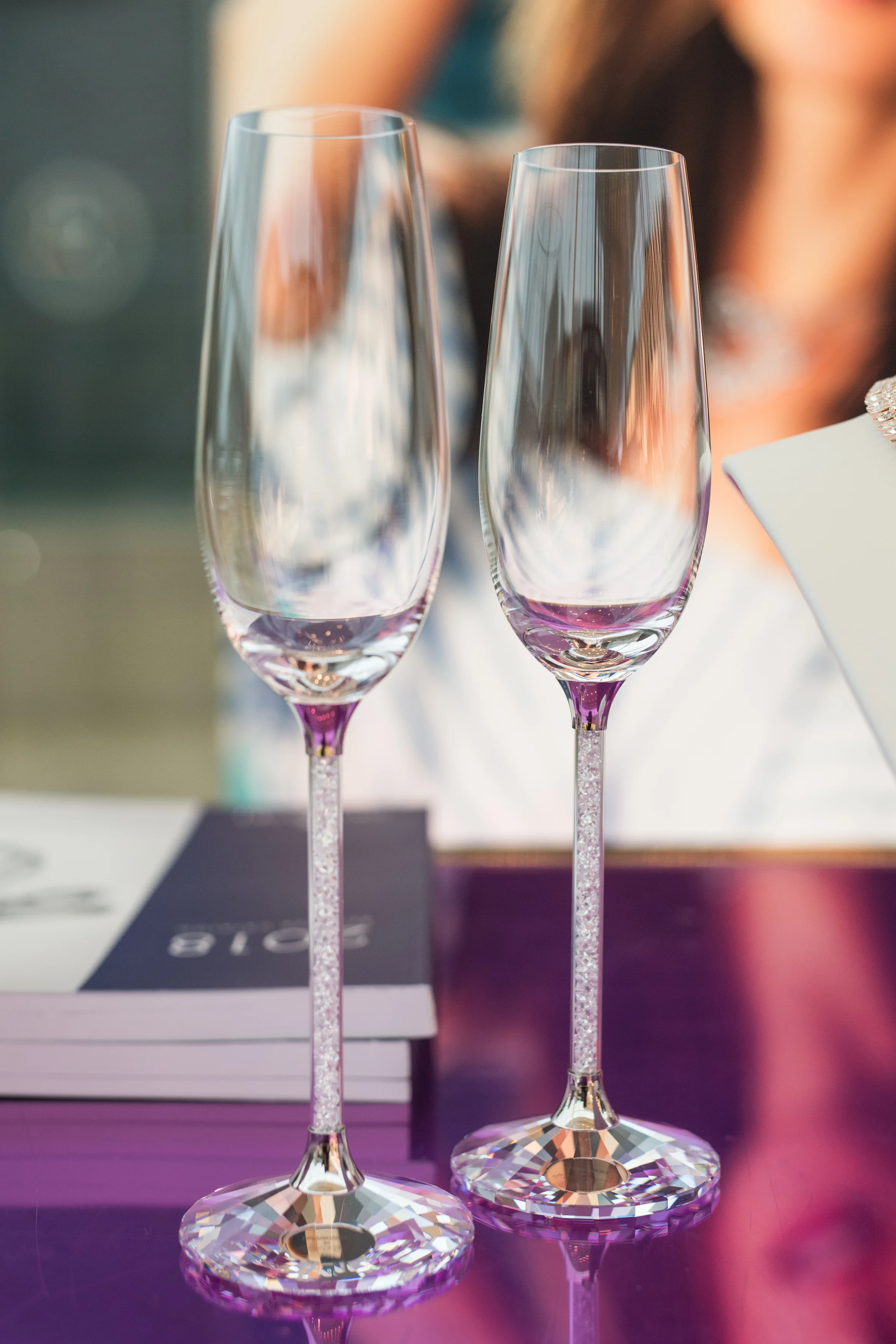 August In Bloom - Champagne flutes - #SQ1Bridal (Square One Shopping Centre)