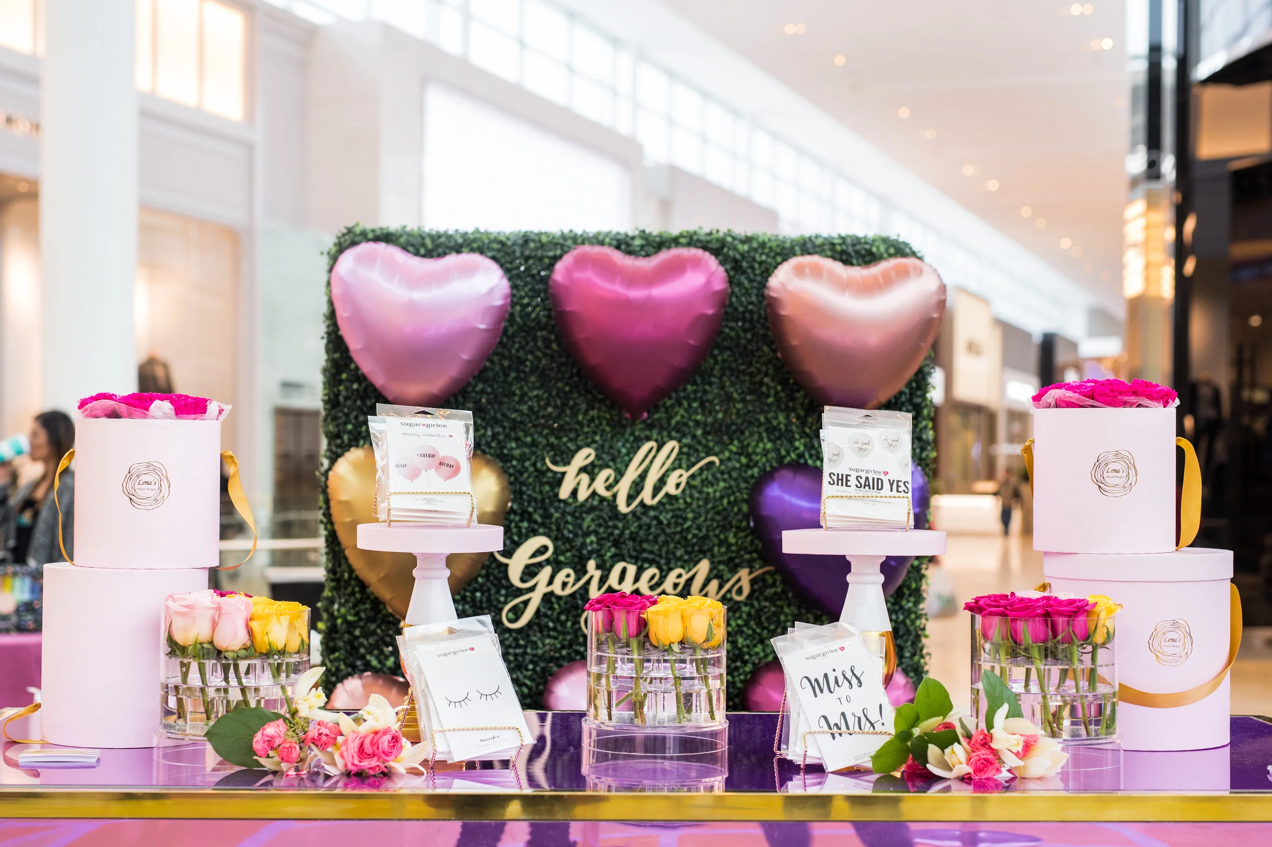 August In Bloom - Product display - #SQ1Bridal (Square One Shopping Centre)