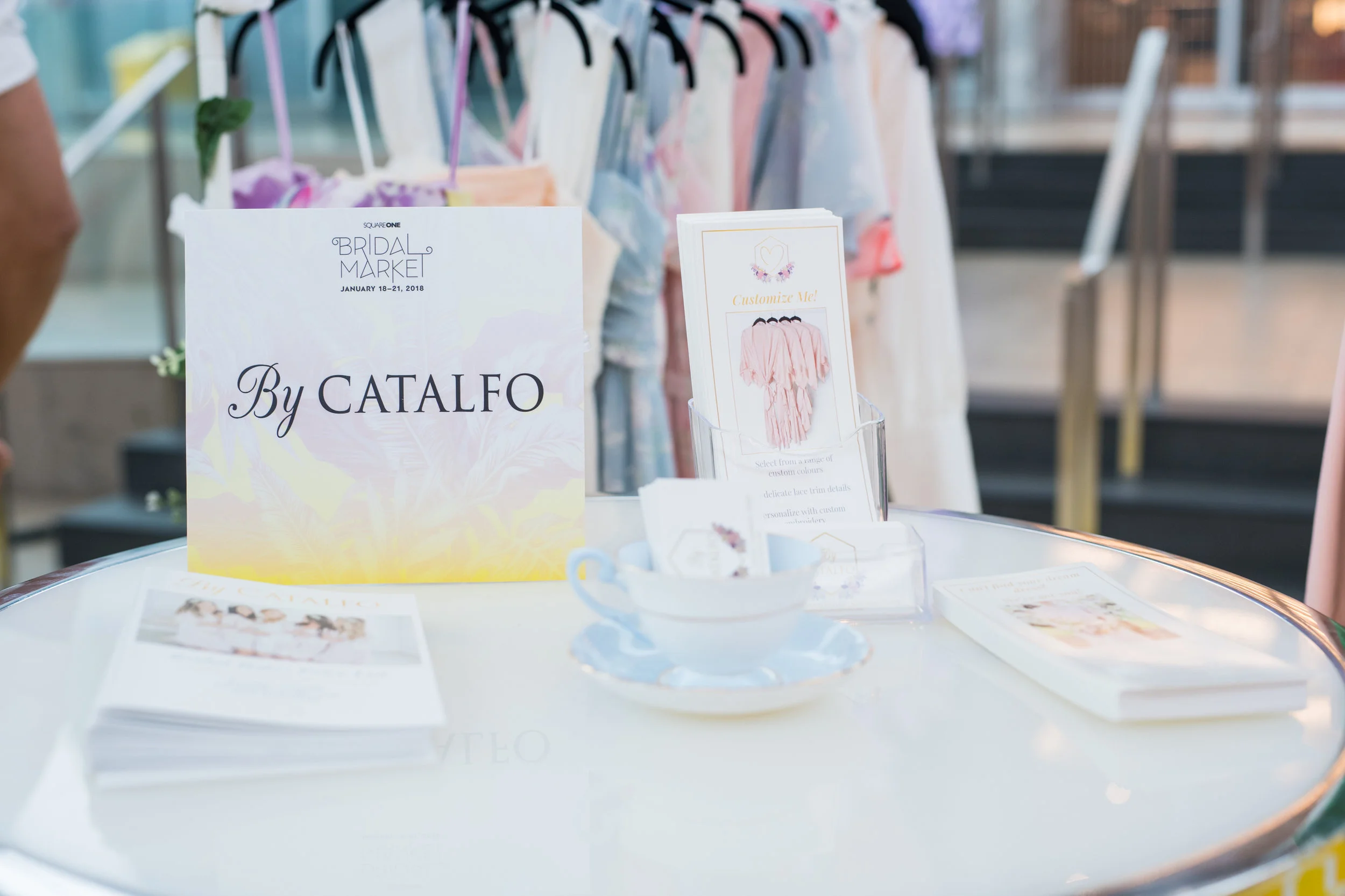 August In Bloom - Brochure table - #SQ1Bridal (Square One Shopping Centre)