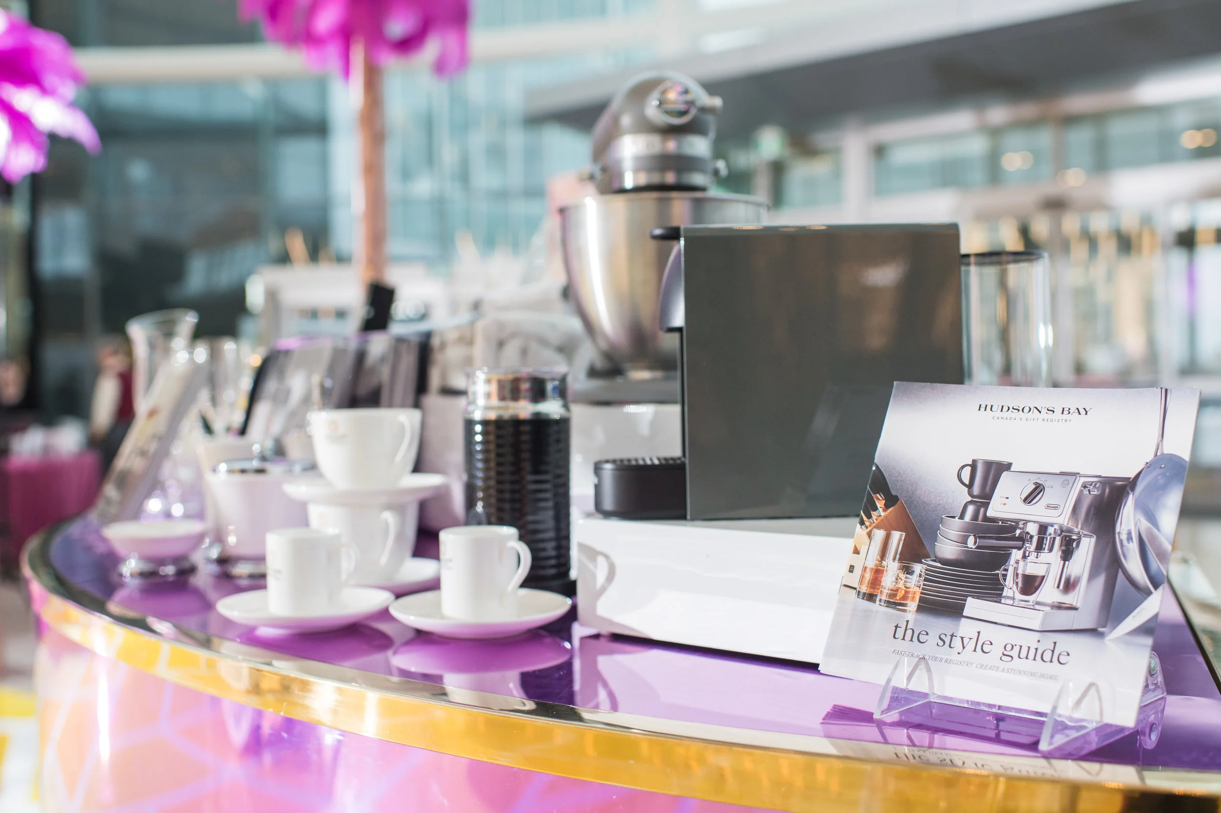 August In Bloom - Hudson's Bay kitchenware - #SQ1Bridal (Square One Shopping Centre)